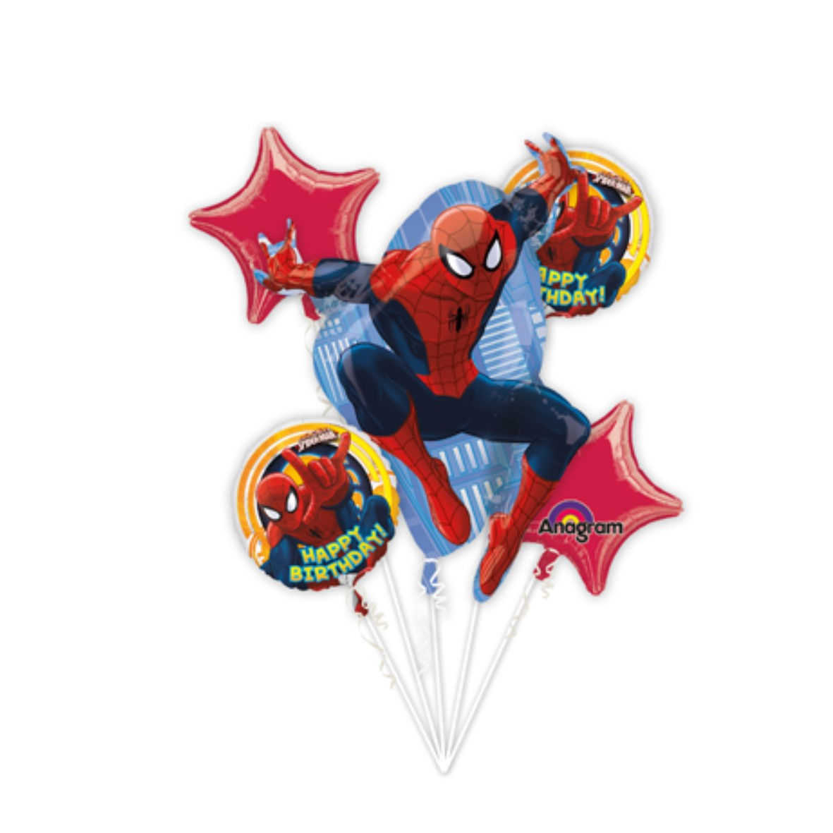 Wallpaper #MDHaNZMB5zzyi_yY3VhD150 Spiderman 5 Balloon Bouquet Kids Themed Party Supplies Character