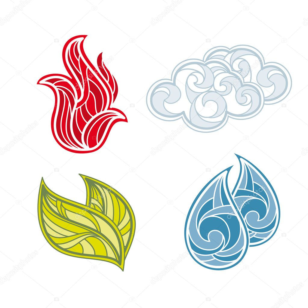 Wallpaper #MWff55IBSpphPi3-fDqn266 Set of Nature Elements Stock Vector Selenamay 5393640