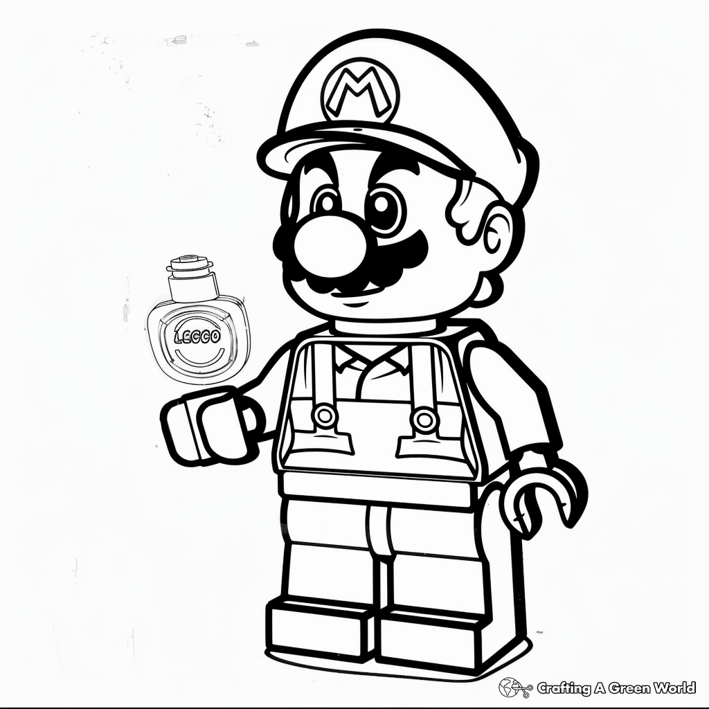 Wallpaper #Kx3VLZMBlOZrFDOkdNK0344 Lego Mario Coloring Pages Free Printable