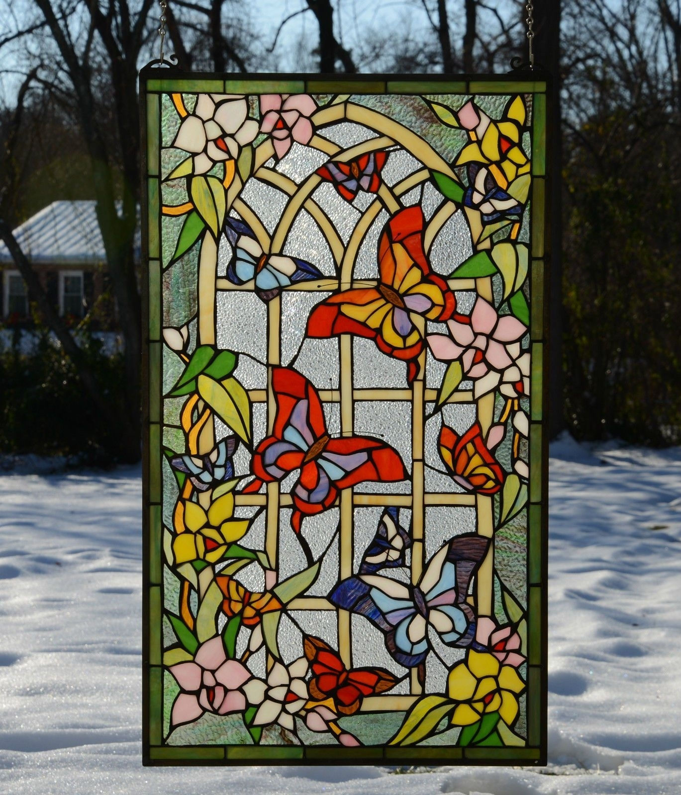 Wallpaper #5be1b Diy Stained Glass on Old Window Pane with Design Masters Tint It