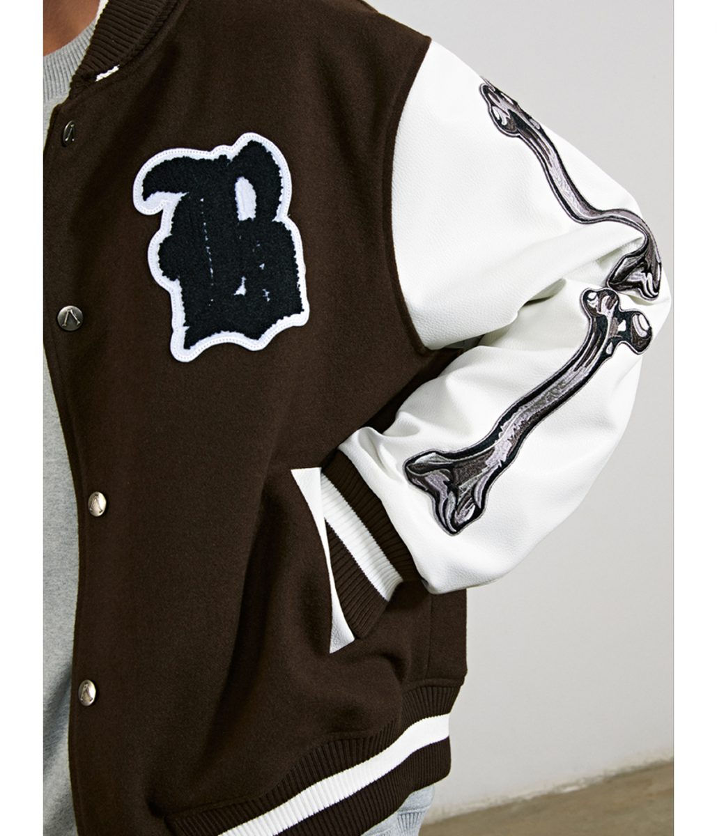 Wallpaper #fTUjlZcBk_lpvpalVphe160 Boneless Bones Varsity Jacket B Letterman Jacket Jacket Makers