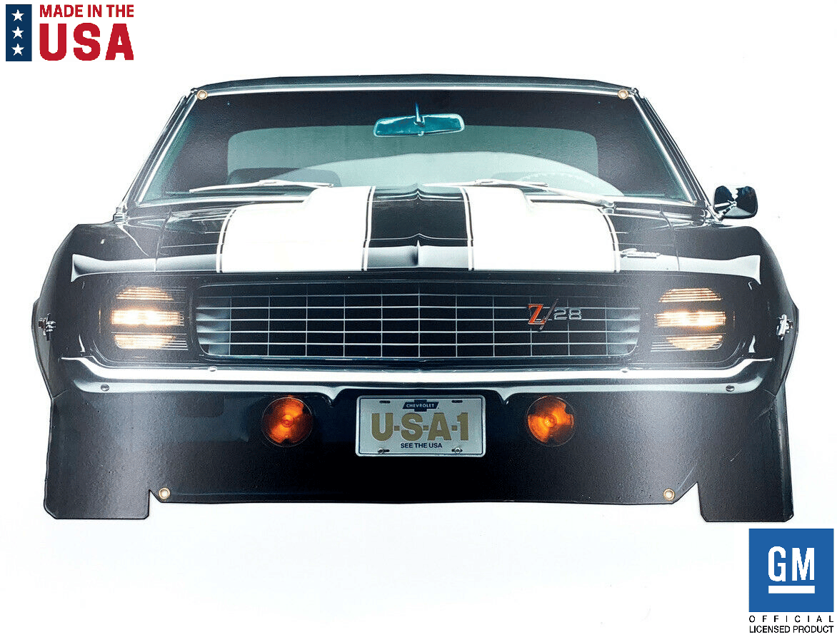 Wallpaper #bIcGMpMBPAdmKxa272M7169 1969 Chevrolet Camaro Z28 Front Bumper Metal Sign 26 X 16