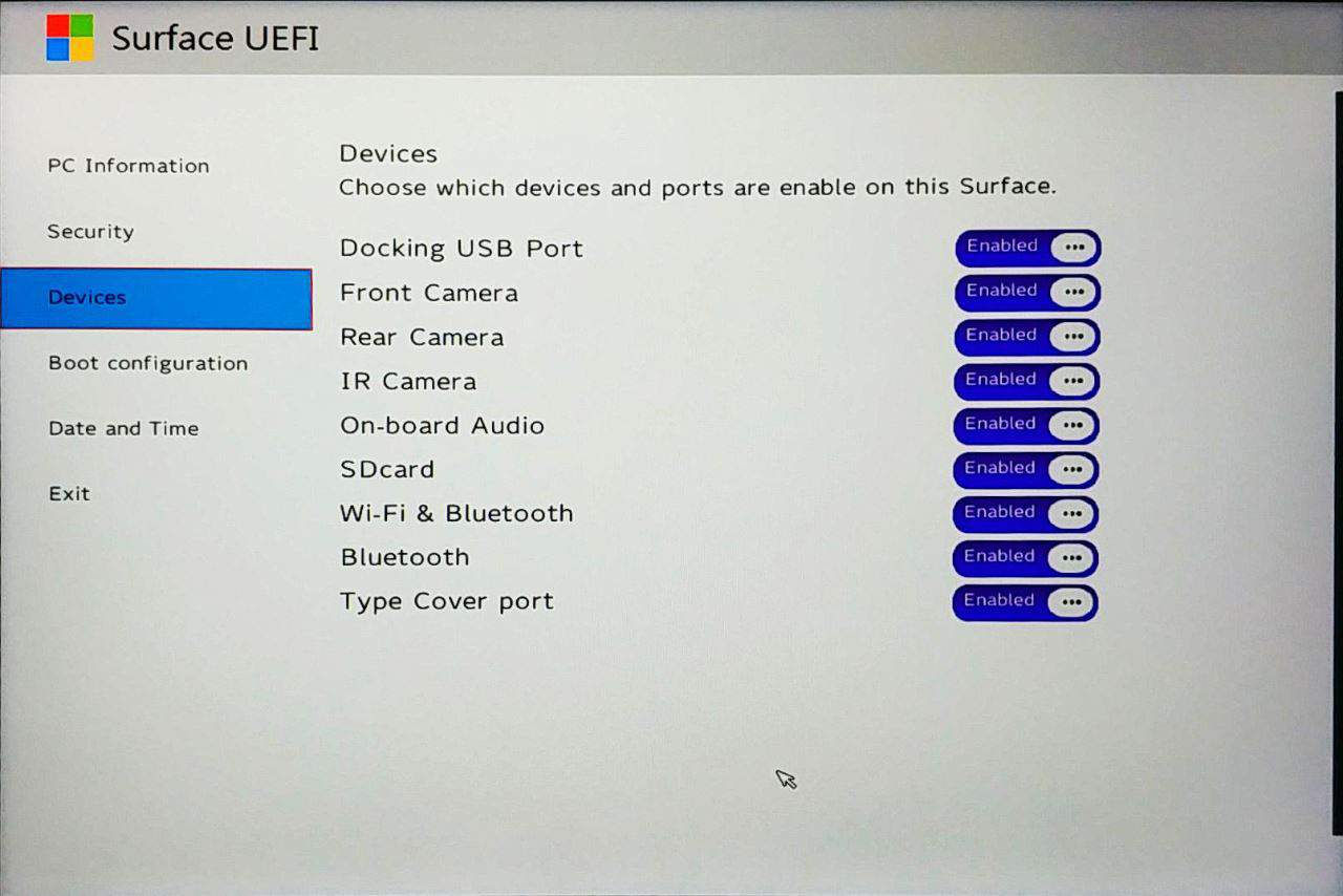 Wallpaper #57kc35IBJvJKYCmECgjQ14 How to Configure Surface Go Uefibios Settings