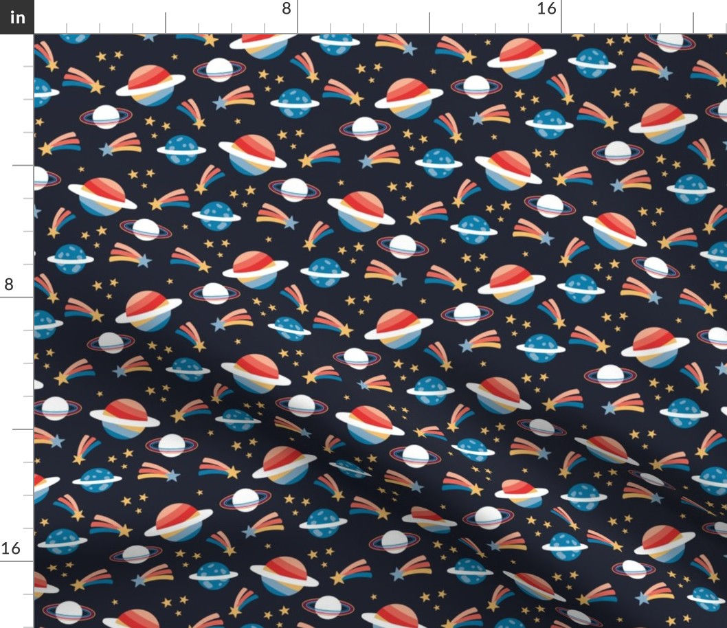 Wallpaper #PV7nMpMBborbLbczbmCQ256 Retro Outer Space Science Class Design Fabric Spoonflower