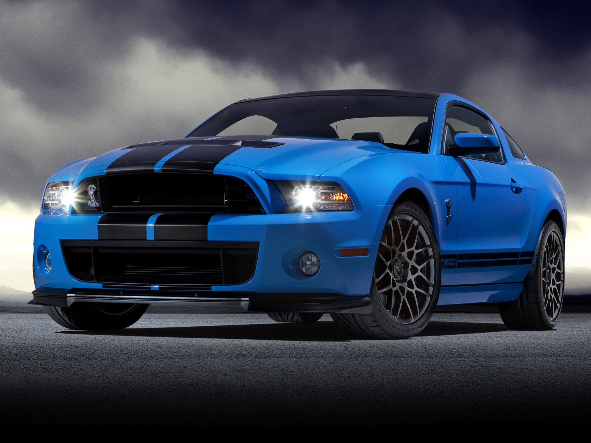 Wallpaper #xkXsko4B7YBJg1BVn54J18 Fonds Decran Ford Mustang Shelby Gt500 Bleu Supercar 1920x1440 HD Image