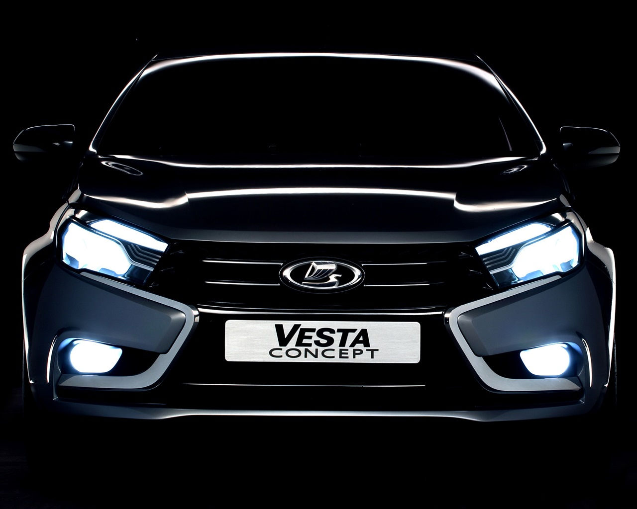 Wallpaper #QWd37pIBSpphPi3-ql0r47 Wallpaper Lada Vesta Concept Car Front View 2560x1440 Qhd Picture Image
