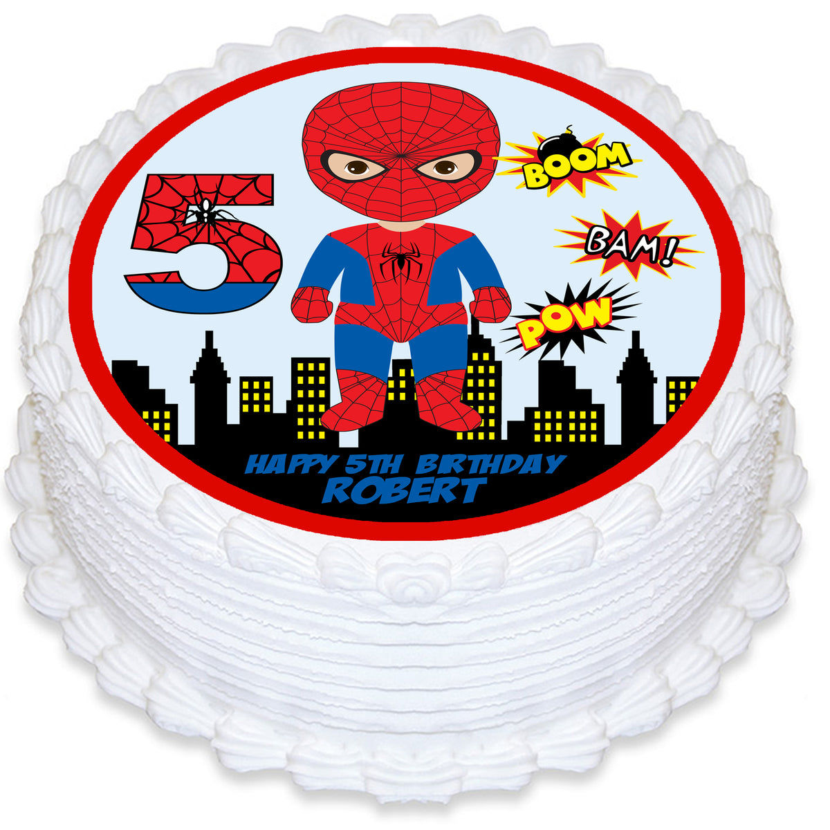 Wallpaper #uRmyJY8BtGB6xQ78VoaP40 Spiderman Round Edible Cake Topper Deezee Designs