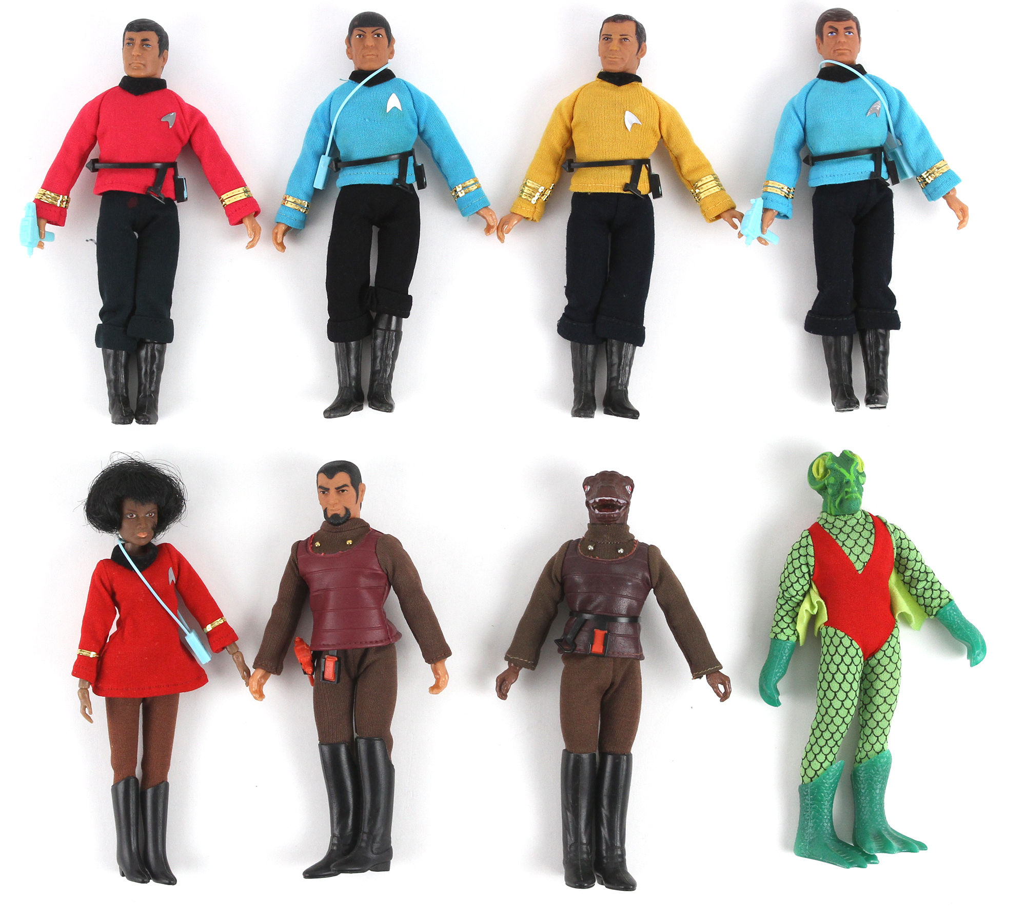 Wallpaper #sDGvNZMB5zzyi_yYAFdH232 Lot Detail 1974 Star Trek Mego 8 Action Figures Including Captain