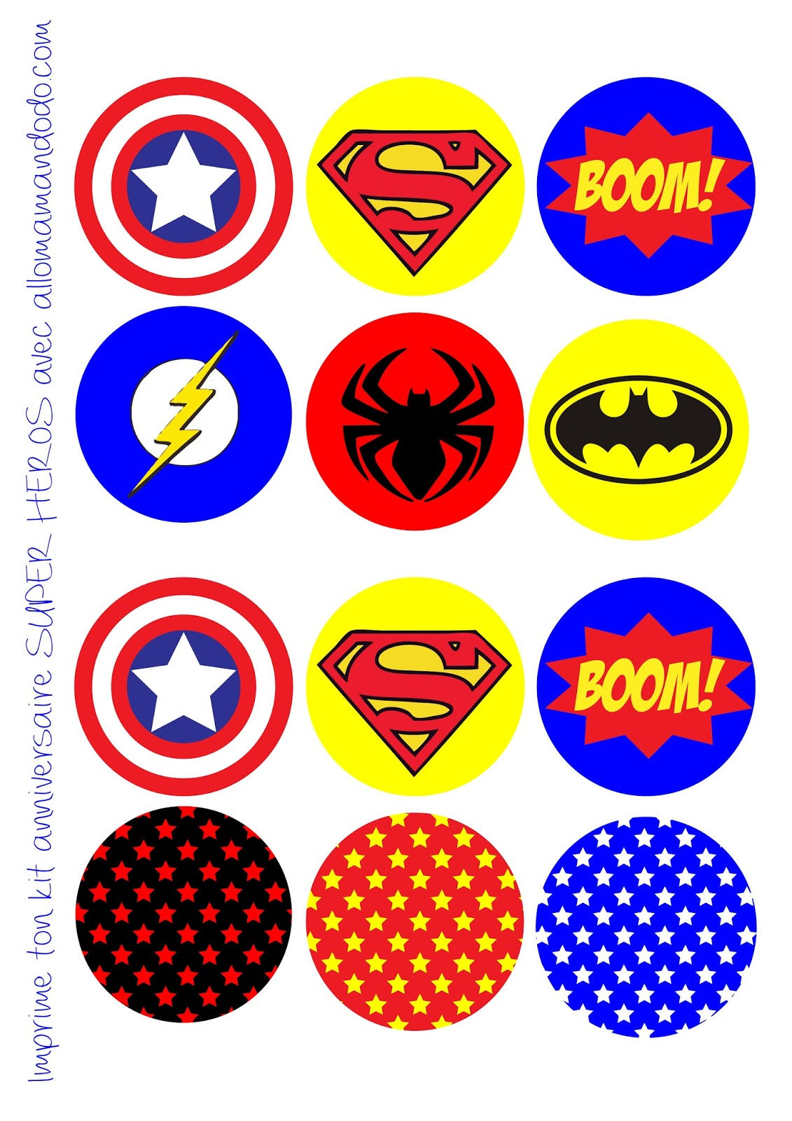 Wallpaper #mTEHNpMB5zzyi_yYhFhv227 Superheroes Birthday Party Free Printable Wrappers and Toppers for