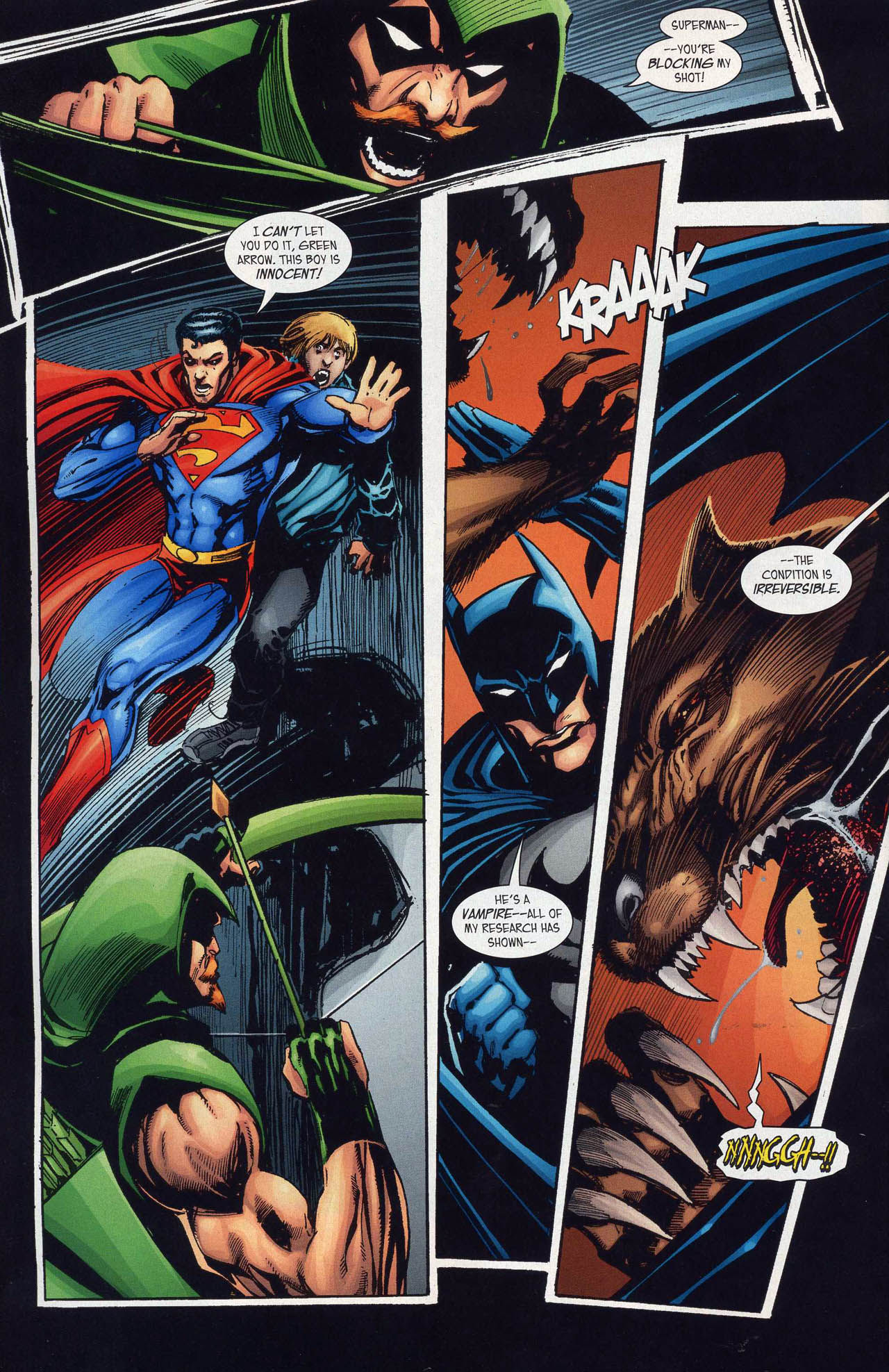 Wallpaper #uEB5MZMBJhL2WPbaucYs16 Superman and Batman vs Vampires and Werewolves 004 Read All Comics