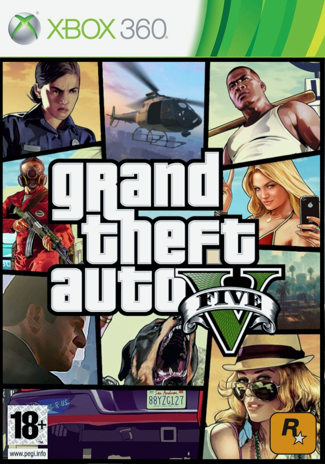 Wallpaper #5453a Gta V Xbox One Box Art Cover by Iceman423626