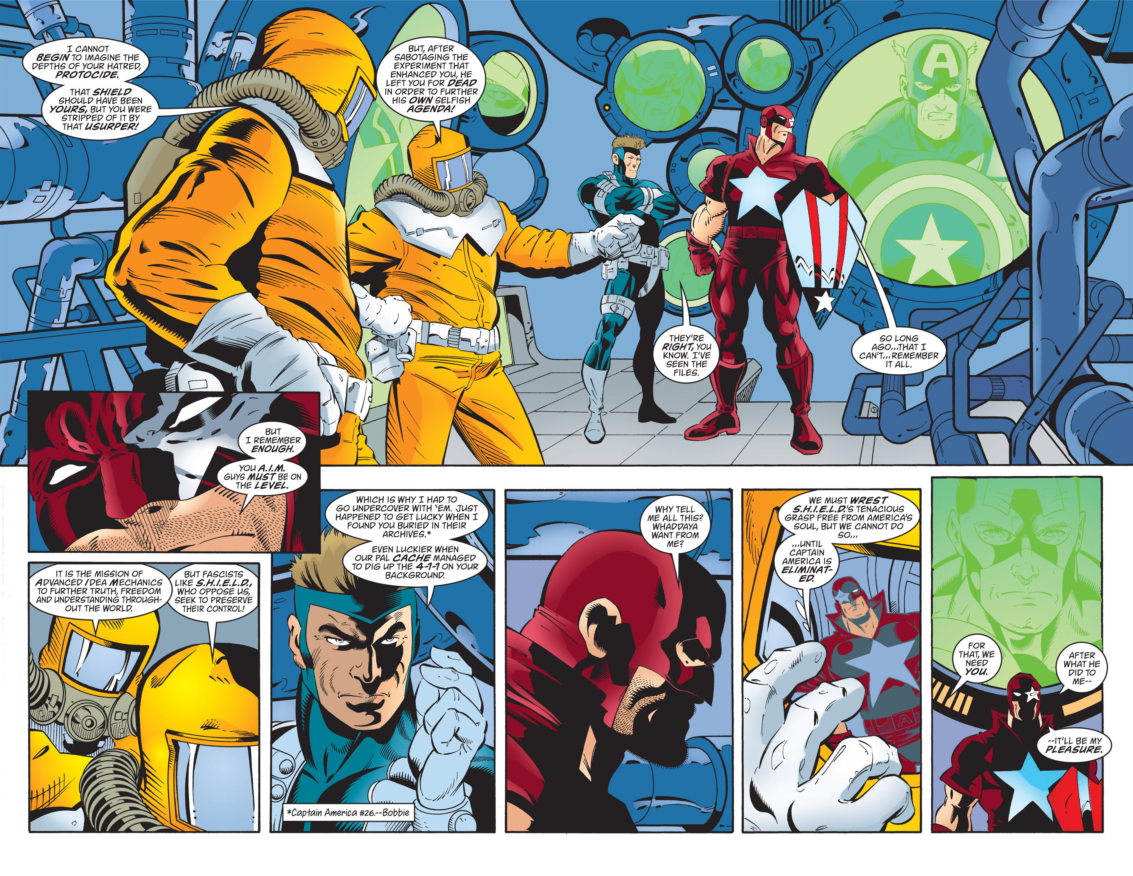 Wallpaper #nmf8B5MBSpphPi3-LMhQ318 Read Online Captain America 1998 Comic Issue 35
