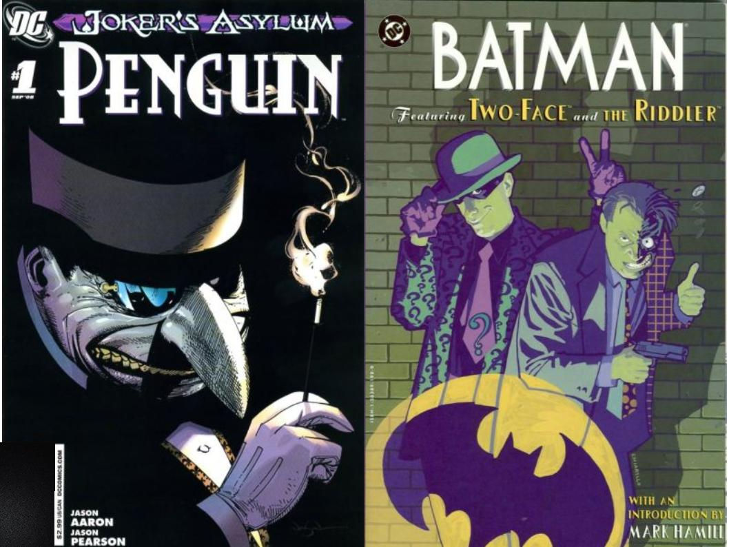 Wallpaper #LBnQLo8BtGB6xQ789pZe31 Daves Comic Heroes Blog Gotham Guide with Penguin Riddler and Two Face