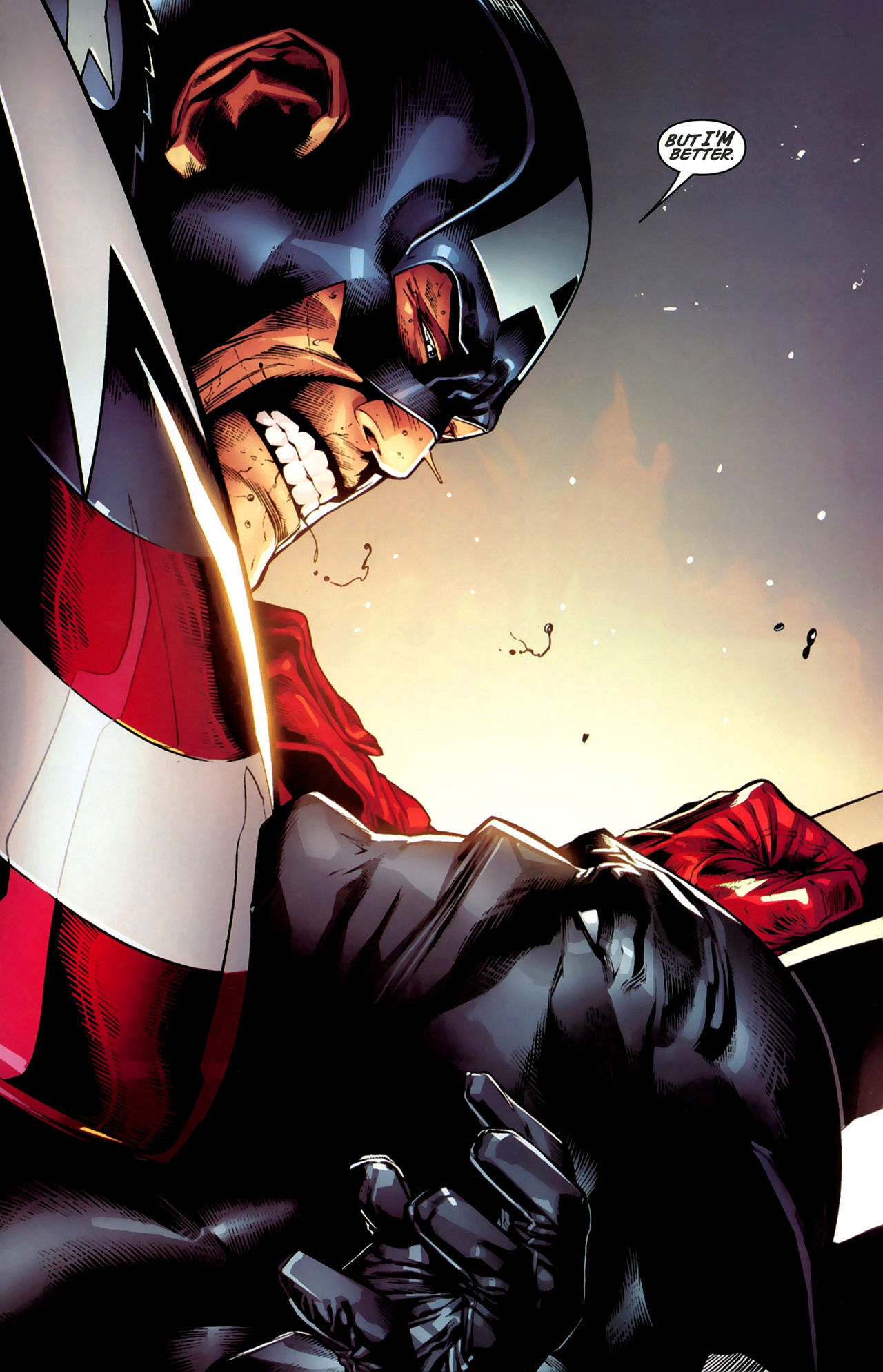 Wallpaper #bXN1io4BFI5NbQkseiL314 Captain America and Red Skull Locked in an Epic Battle