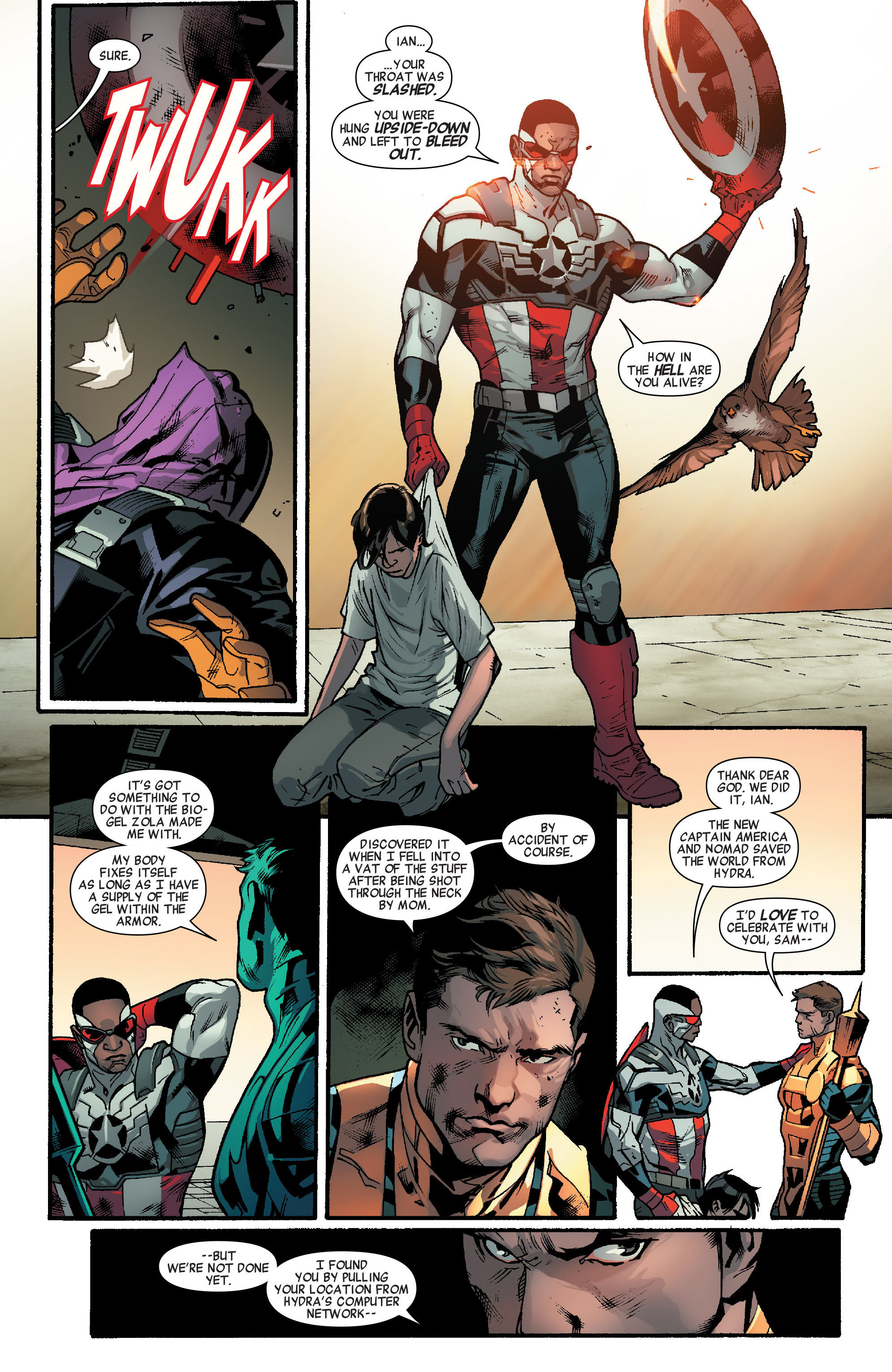 Wallpaper #YBXGvI4BmMigT4Unl1ft52 Read Online All New Captain America Comic Issue 5