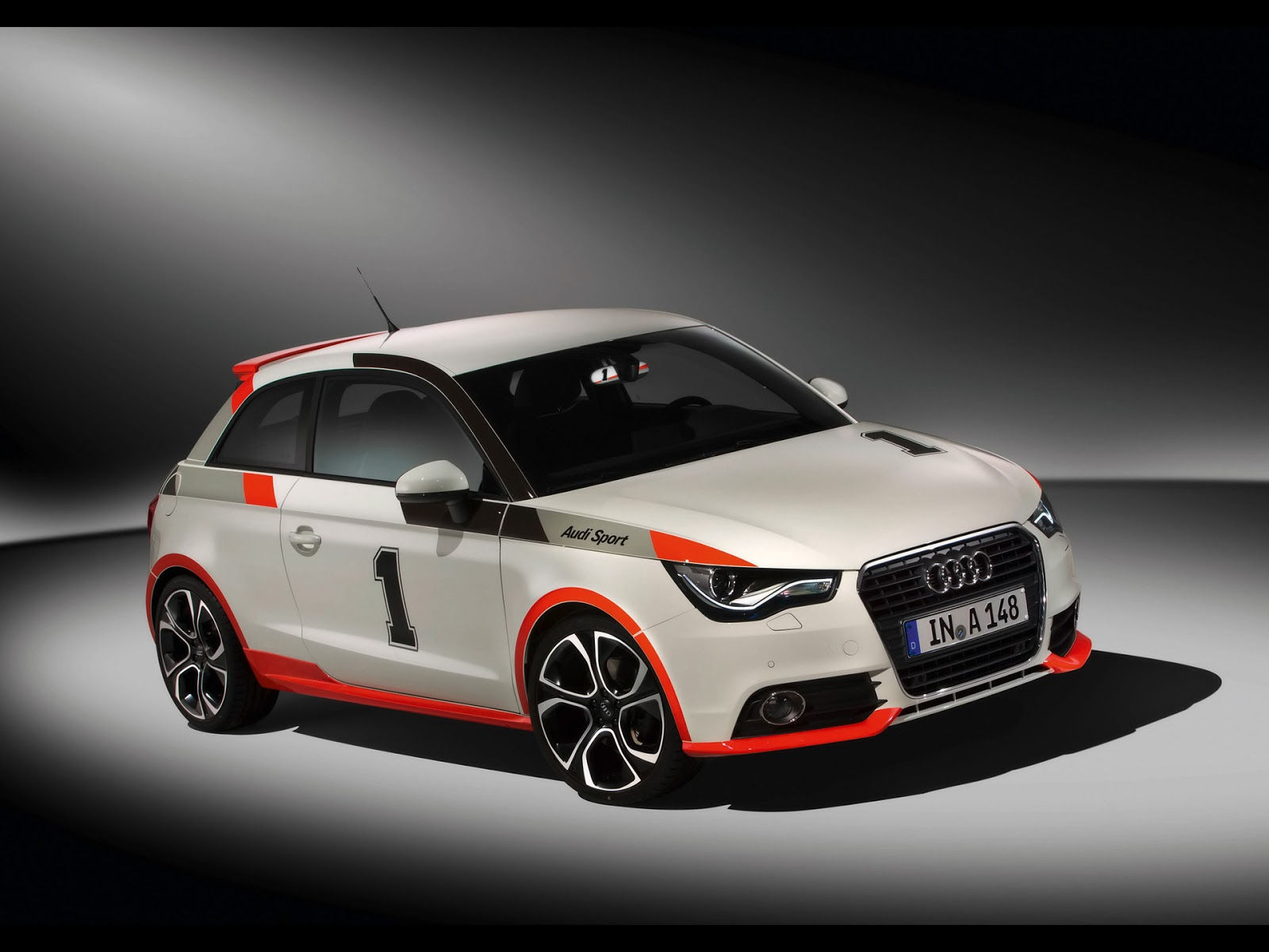 Wallpaper #fX39844Bnwiau_P6Jw4M48 White Orange Audi A1 Race Tuning Wall Box