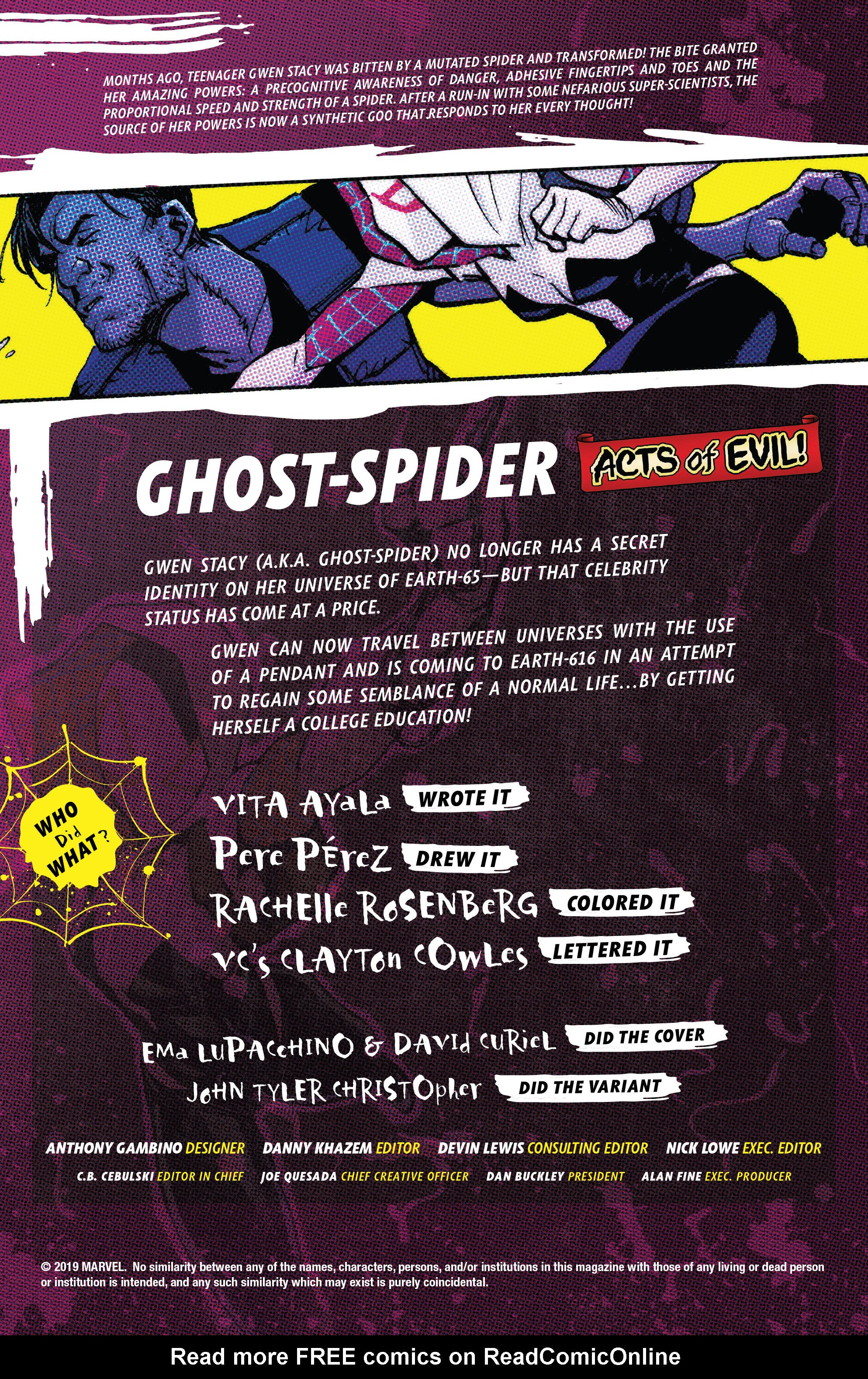 Wallpaper #LvSwOZMBKFX8bn3rBHfV67 Ghost Spider Annual 001 2019 Read All Comics Online