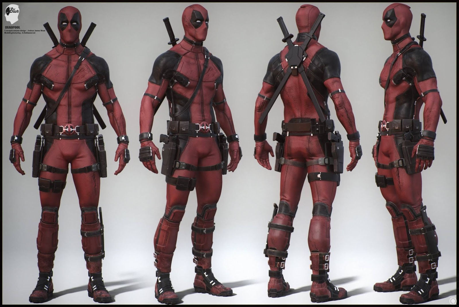 Wallpaper #HWfz8pIBSpphPi3-MnOE18 Deadpool 3D Model by Alessandro Baldasseroni Computer Graphics Daily News