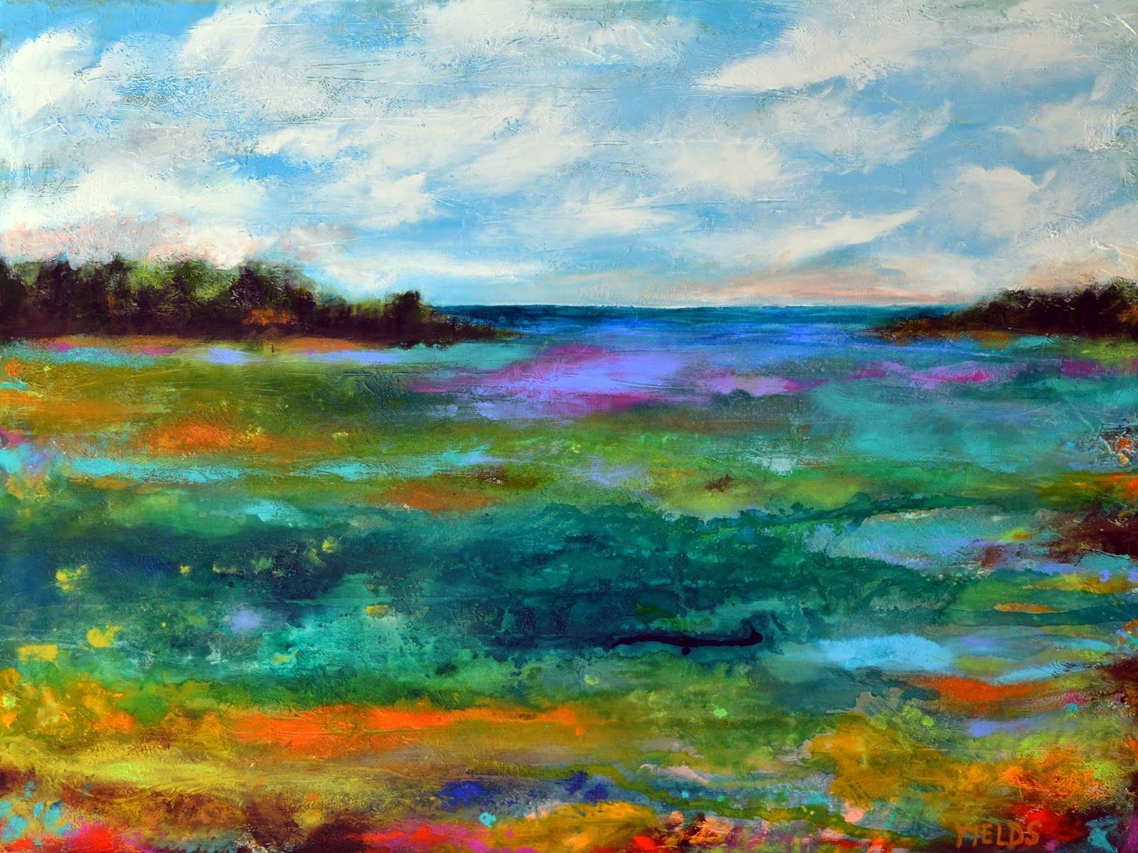 Wallpaper #UmcpA5MBSpphPi3-NrL_53 Large Abstract Coastal Painting 40 X 30 by Karen Fields
