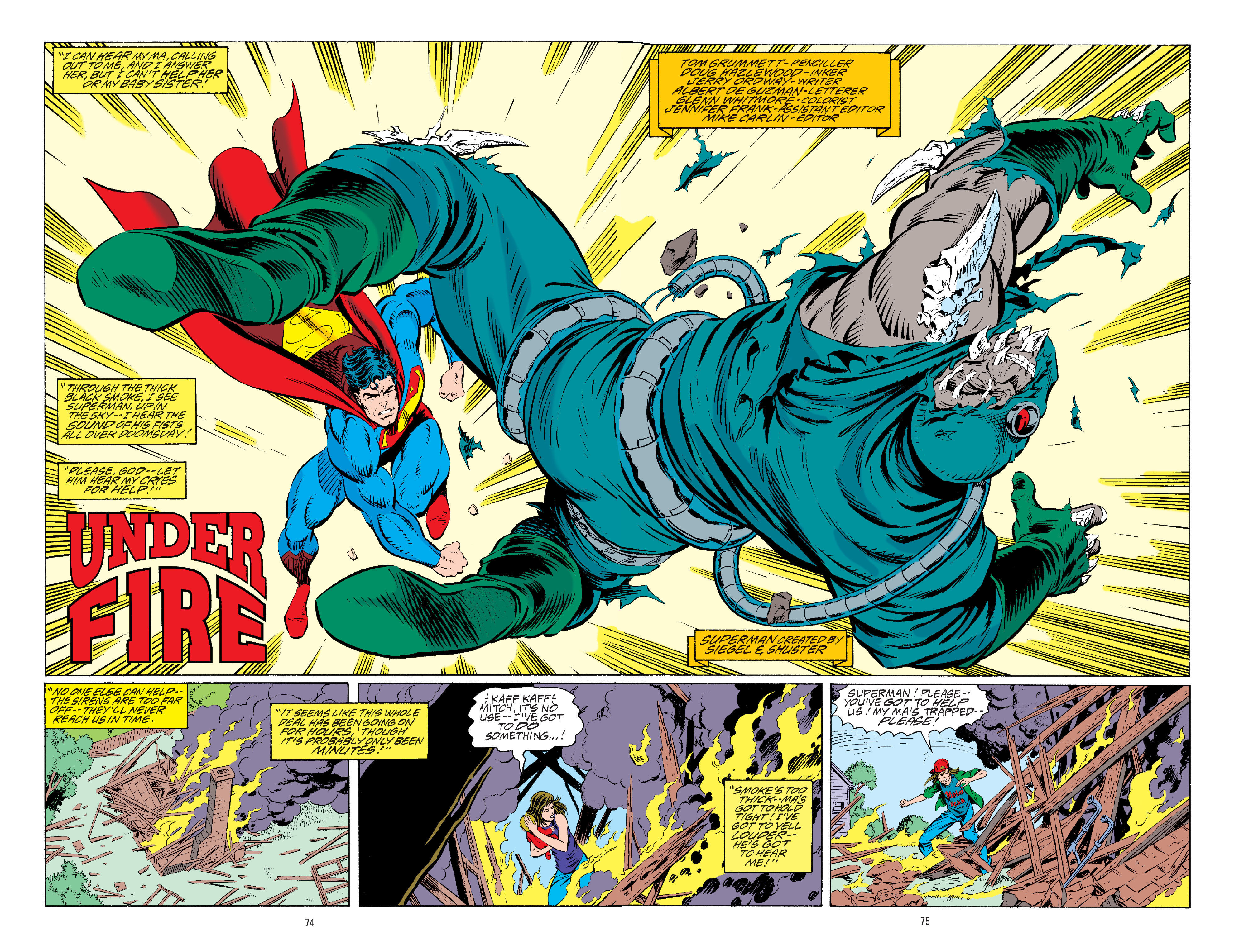 Wallpaper #4E327 The Death of Superman Comic