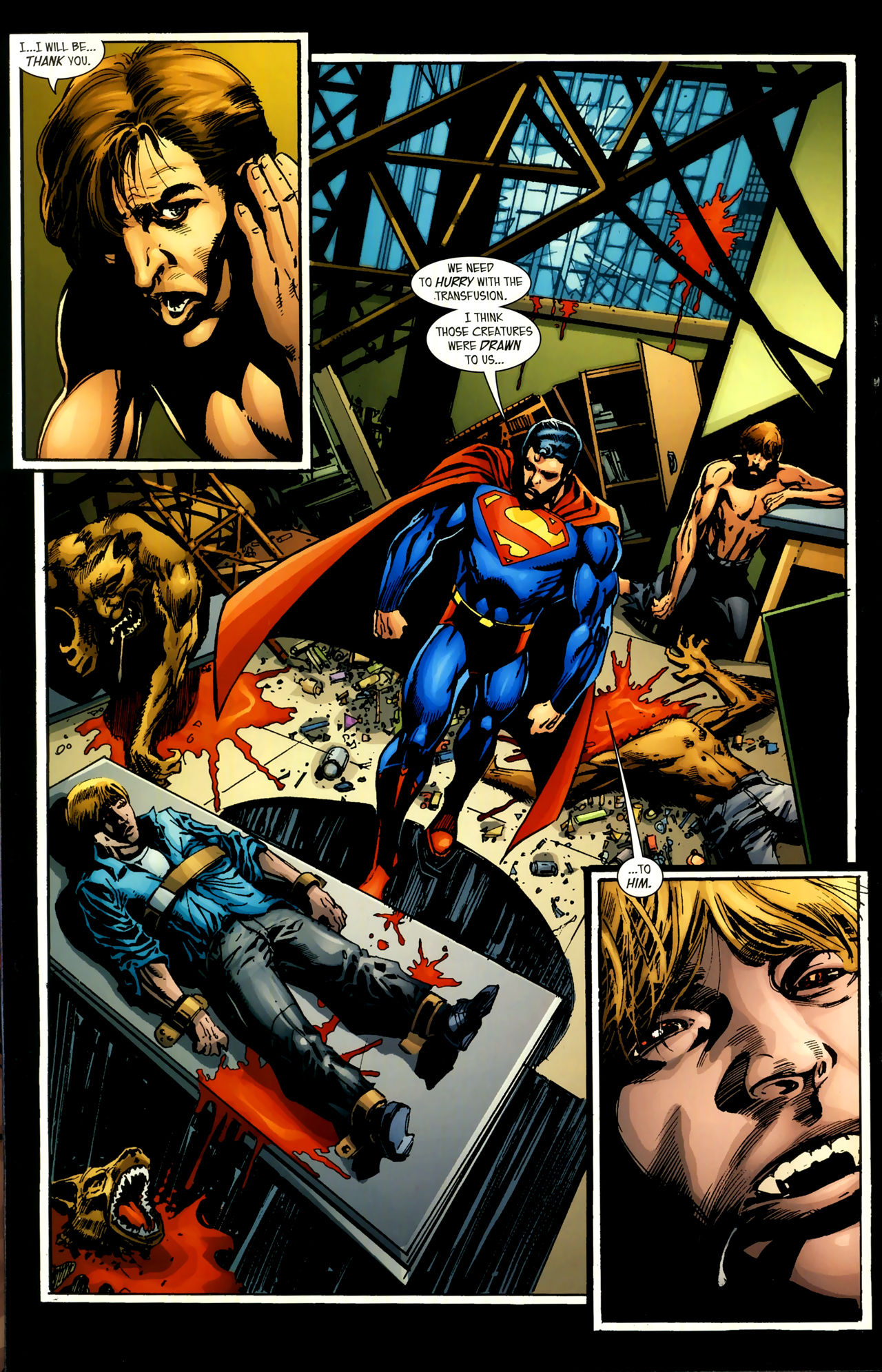 Wallpaper #ahmBLo8BtGB6xQ78xJUV58 Superman and Batman vs Vampires and Werewolves 005 Readallcomics