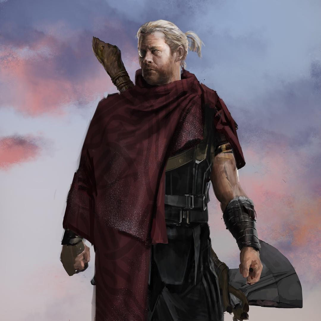 Wallpaper #cWjzE5MBSpphPi3-DgJh103 Unused Thor Designs in Avengers Infinity War Concept Art by Rodney
