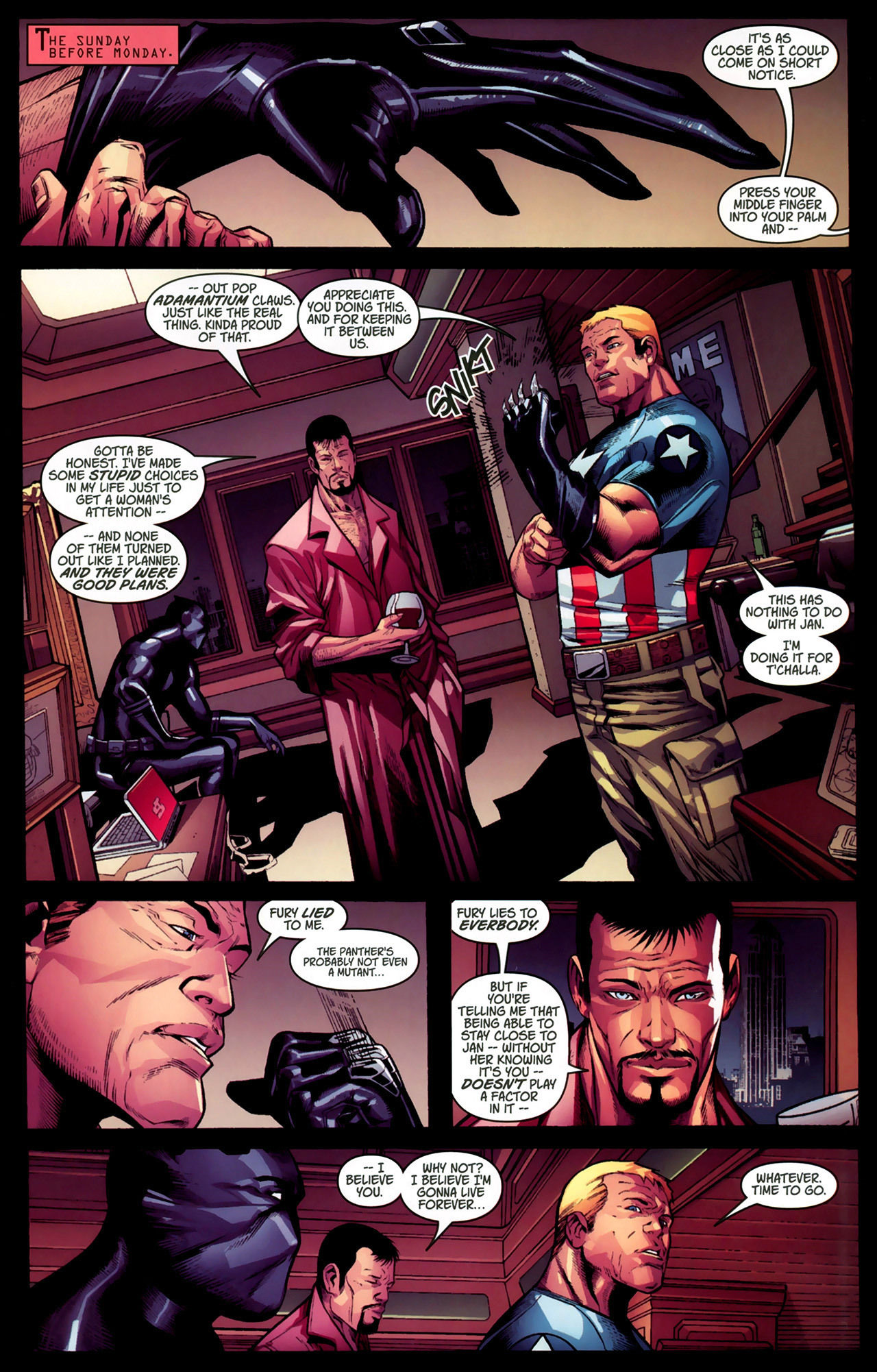 Wallpaper #bXN1io4BFI5NbQkseiL341 Black Panther and Captain America Having a Serious Conversation