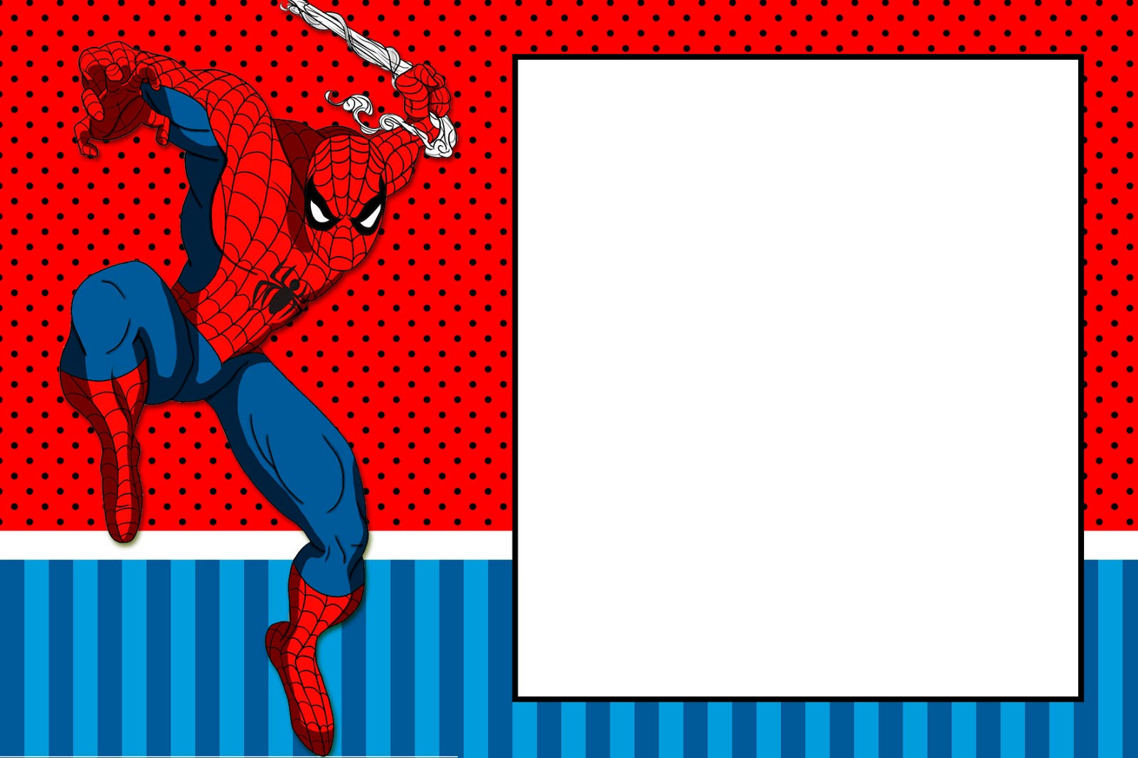 Wallpaper #019F4 Free Printable Spiderman Birthday Invitation Templates Free