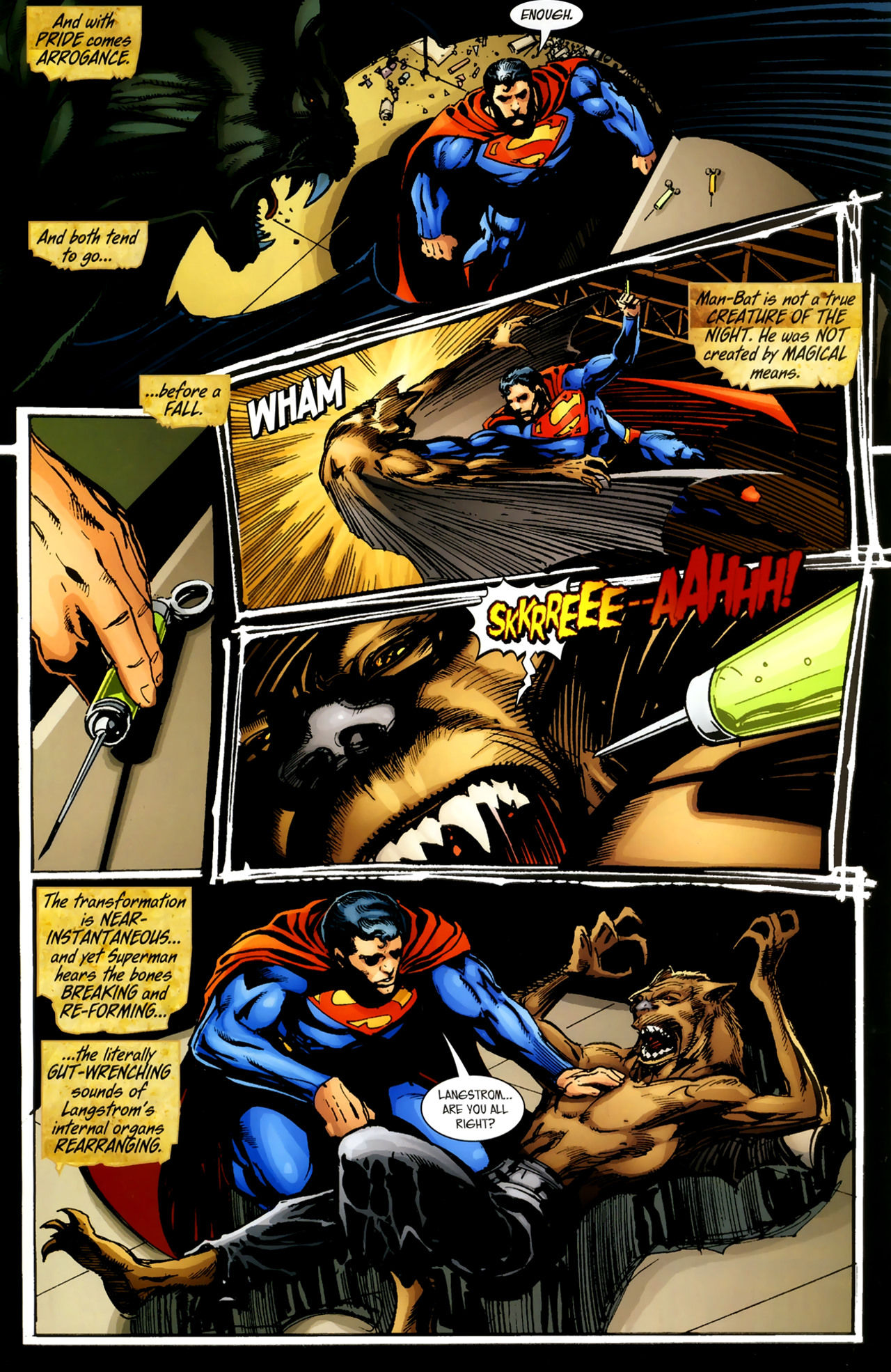 Wallpaper #uEB5MZMBJhL2WPbaucYs30 Superman and Batman vs Vampires and Werewolves 005 Read All Comics