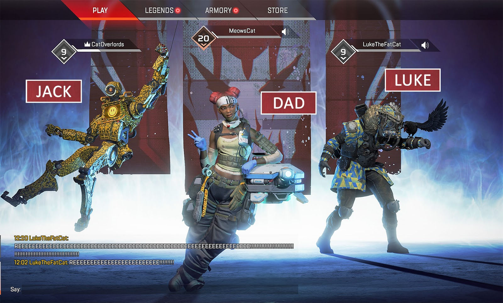 Wallpaper #eRmCFY8BtGB6xQ78NWue8 Family Time with Apex Legends