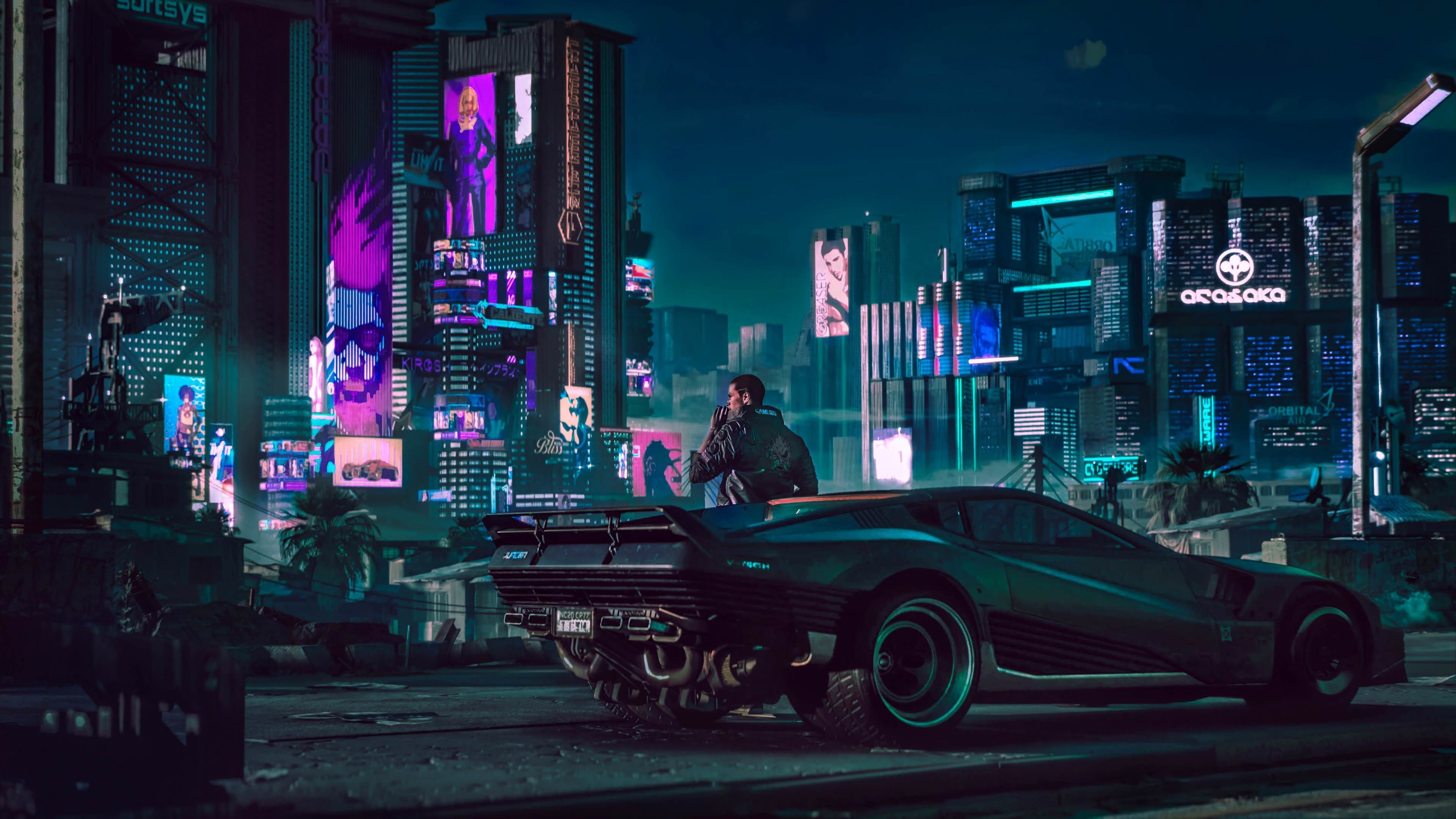 Wallpaper #aUUhlI4B7YBJg1BVYp8S23 City Cyberpunk Dual Monitor Wallpaper Wallpaper Cave