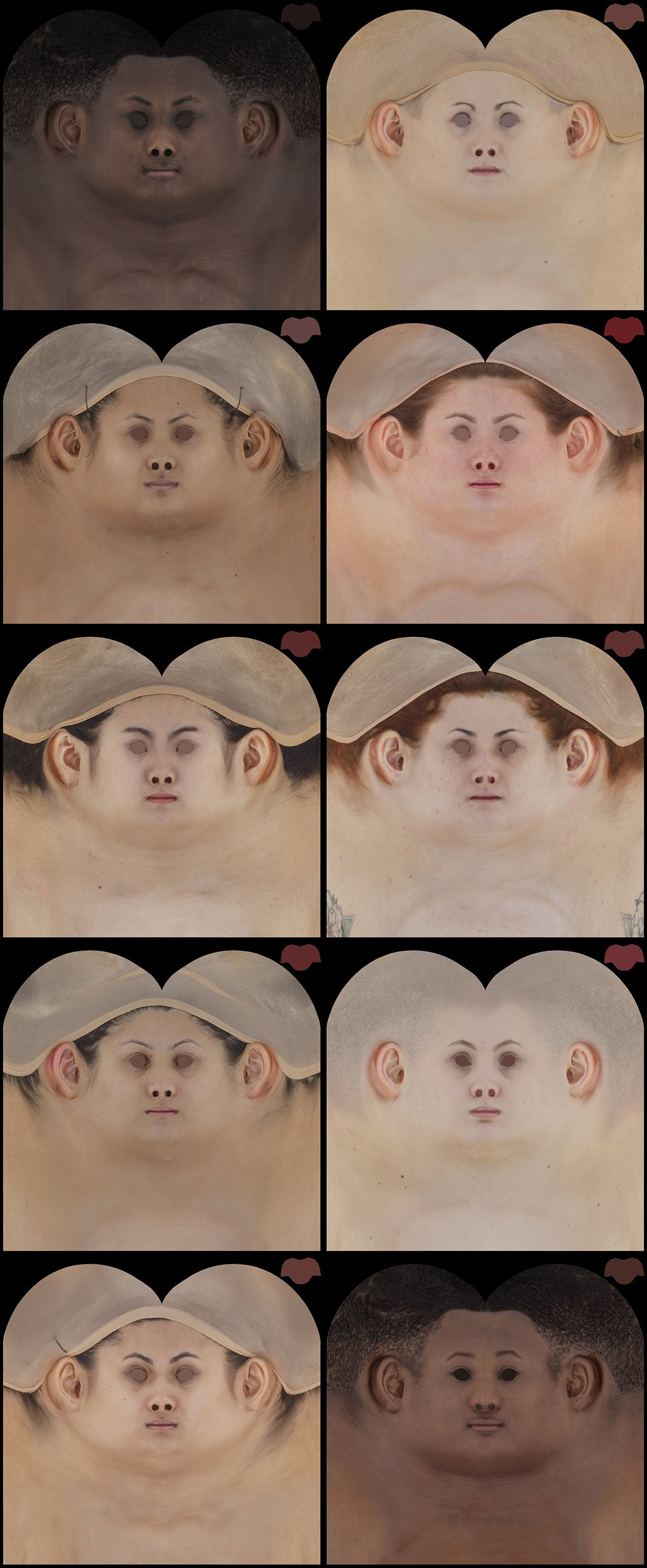 Wallpaper #6FMrNZMBYjRkjcHs2Ogk67 Human Face Texture Map