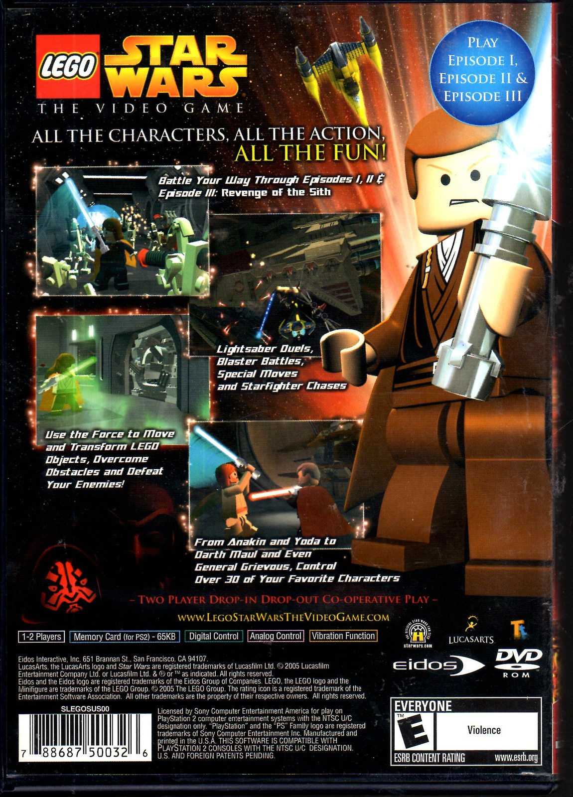 Wallpaper #1GiXGZMBSpphPi3-yhdC373 Playstation 2 Greatest Hits Lego Star Wars the Video Game Video