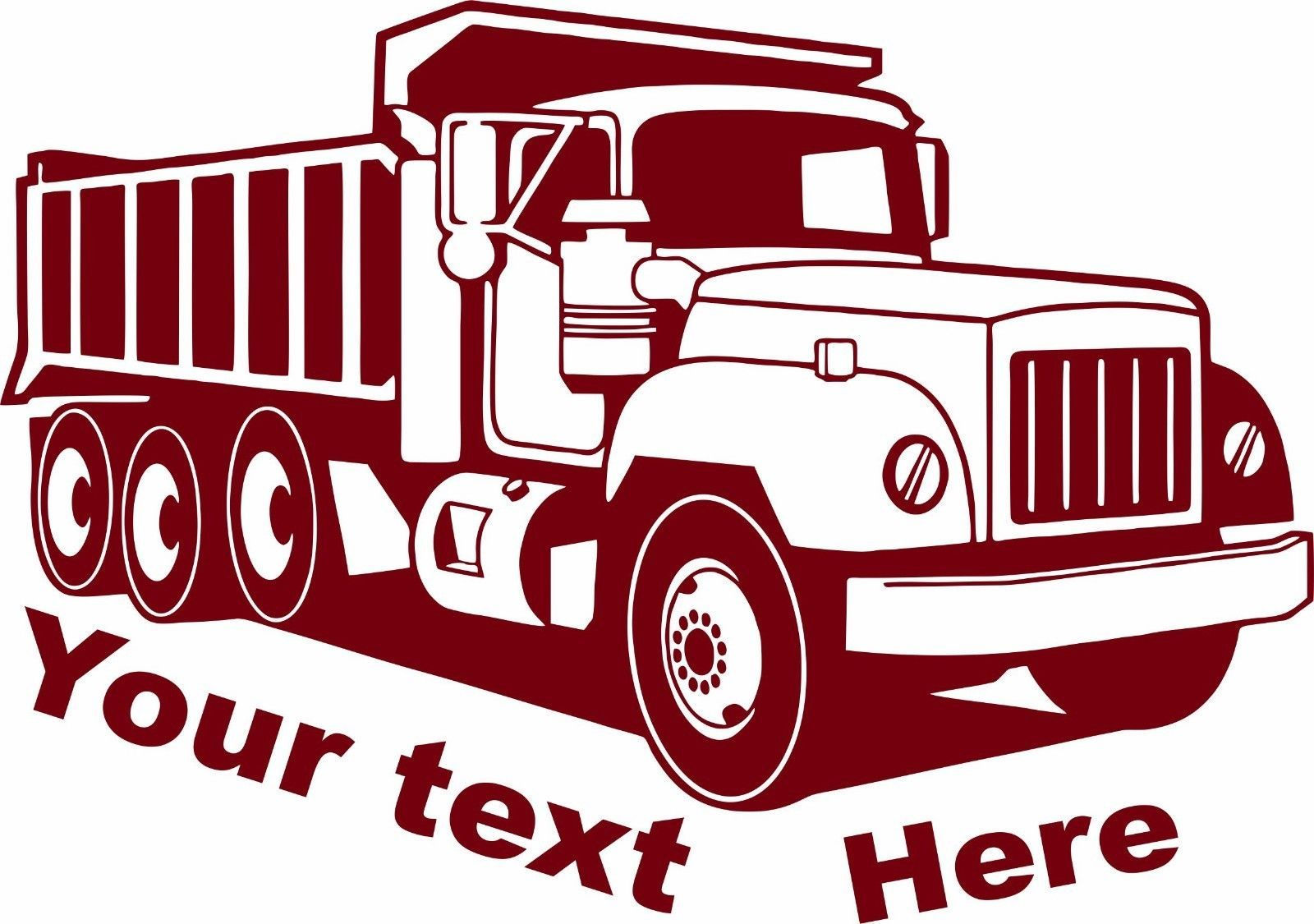 Wallpaper #rbg73JIBJvJKYCmEZfqB58 Custom Construction Dump Truck Business Dot Semi Car Window Vinyl Decal