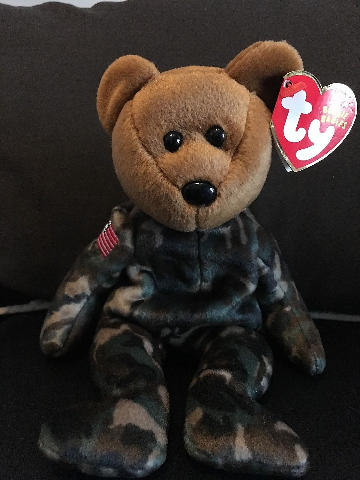 Wallpaper #SzHiNZMB5zzyi_yY6liz349 Ty Beanie Babies Hero Bear American Flag Patriotic Army Soldier Nwt