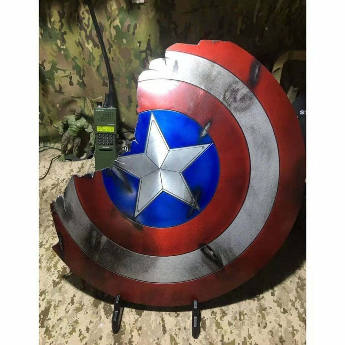 Wallpaper #DRVpuo4BmMigT4UnTVYf16 Captain America Broken Shield Metal Damage Style Prop Replica Avengers