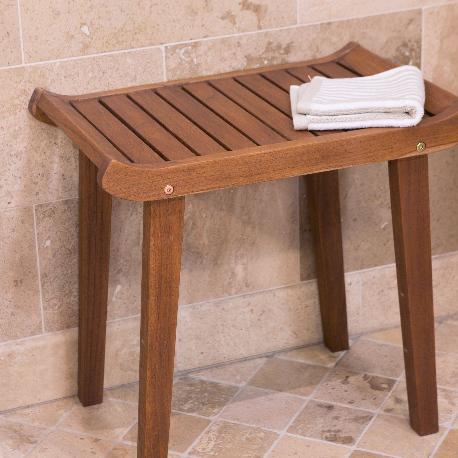 Wallpaper #B52EA Shower Chairs the Original Kai 155 Corner Teak Shower Bench with