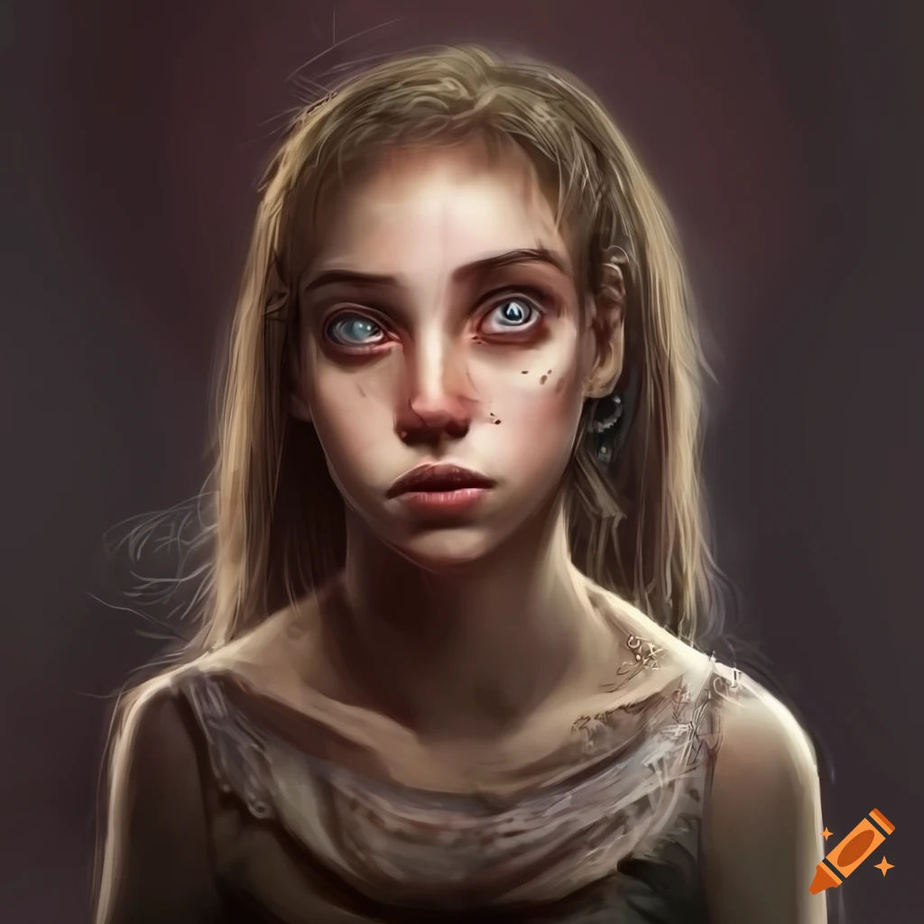 Wallpaper #oJl_P5MBUcASHT6nQswf272 Portrait of a Girl in a Post Apocalyptic Setting on Craiyon