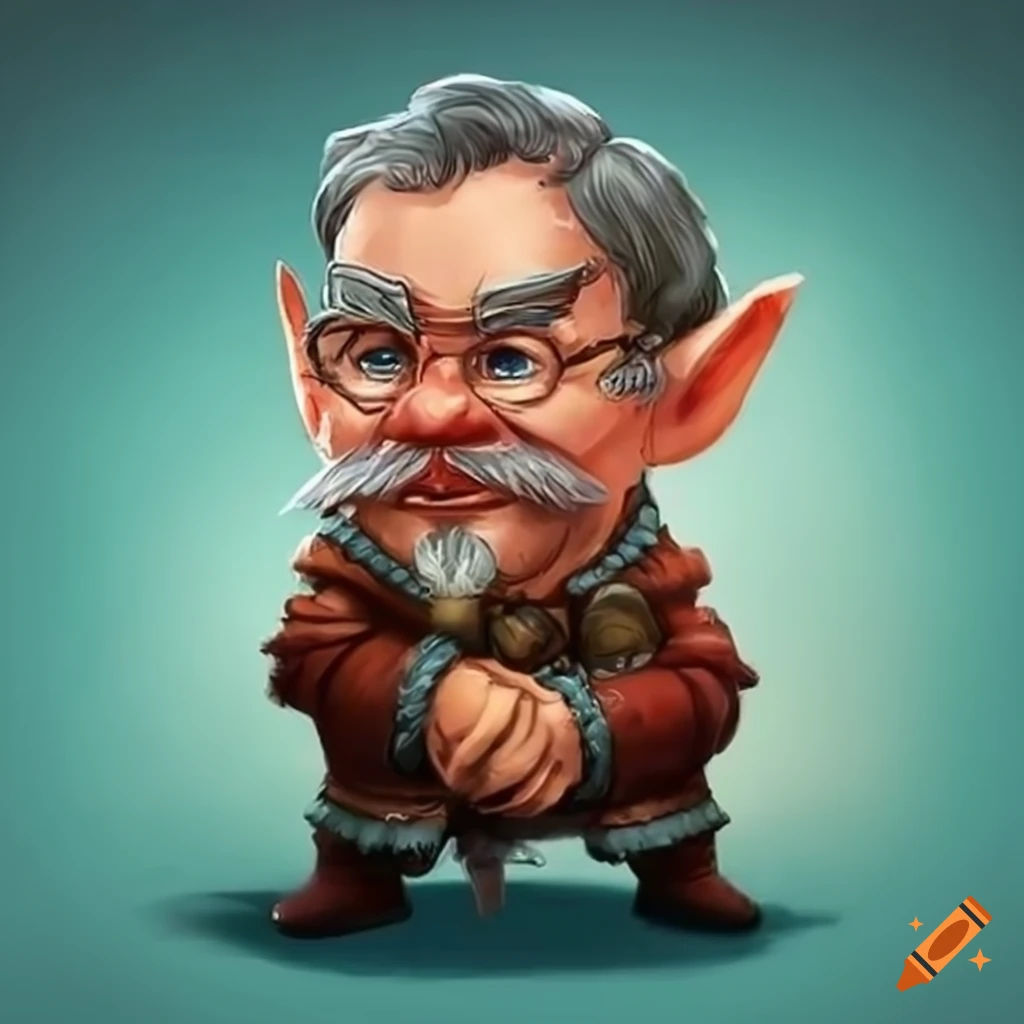 Wallpaper #avA6gJcBi4JM6agGWiFc6 Funny Image of Ulf Kristersson as a Dwarf