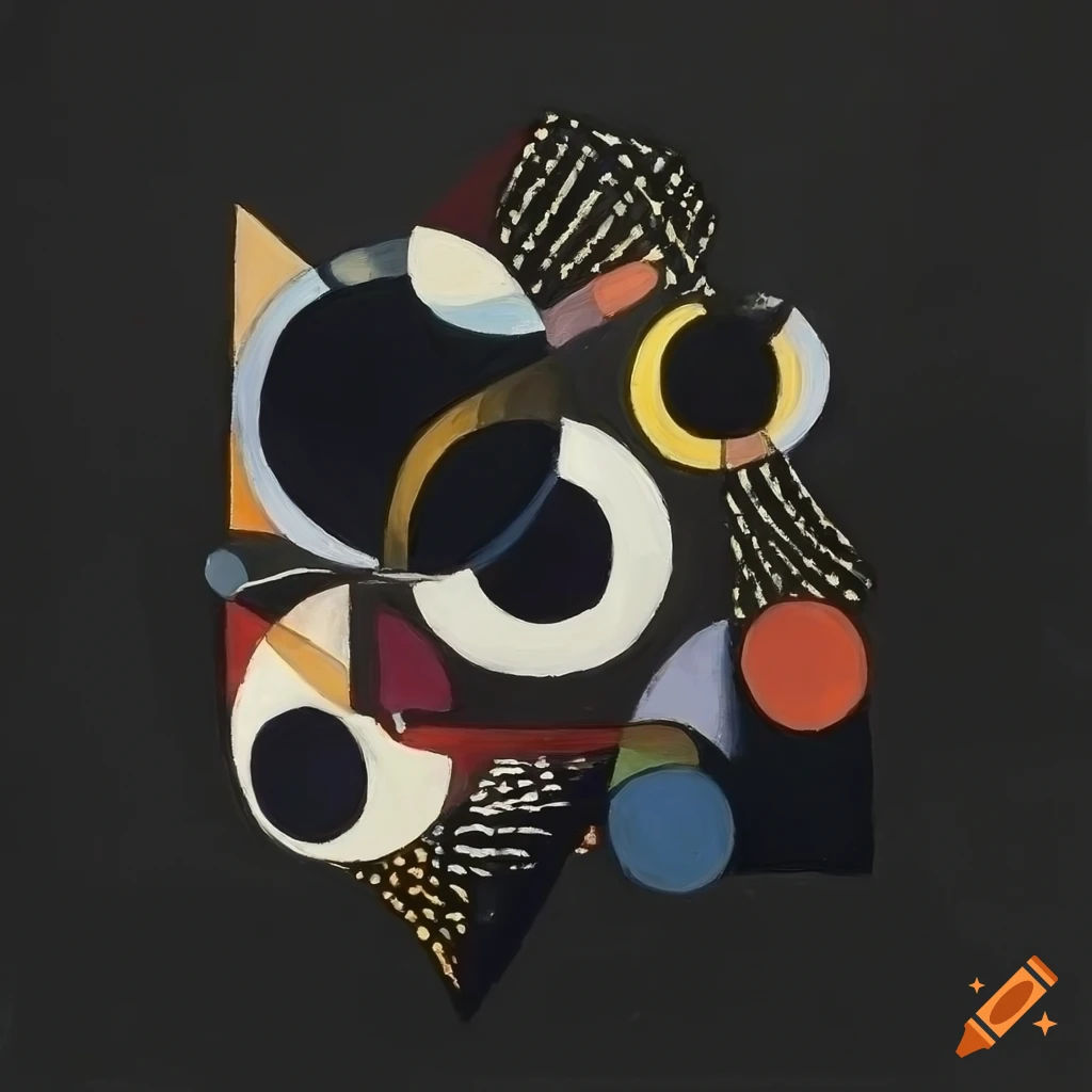 Wallpaper #S20wapcBycdYOYFTz3G4115 Black and White Geometric Abstraction Art on Craiyon