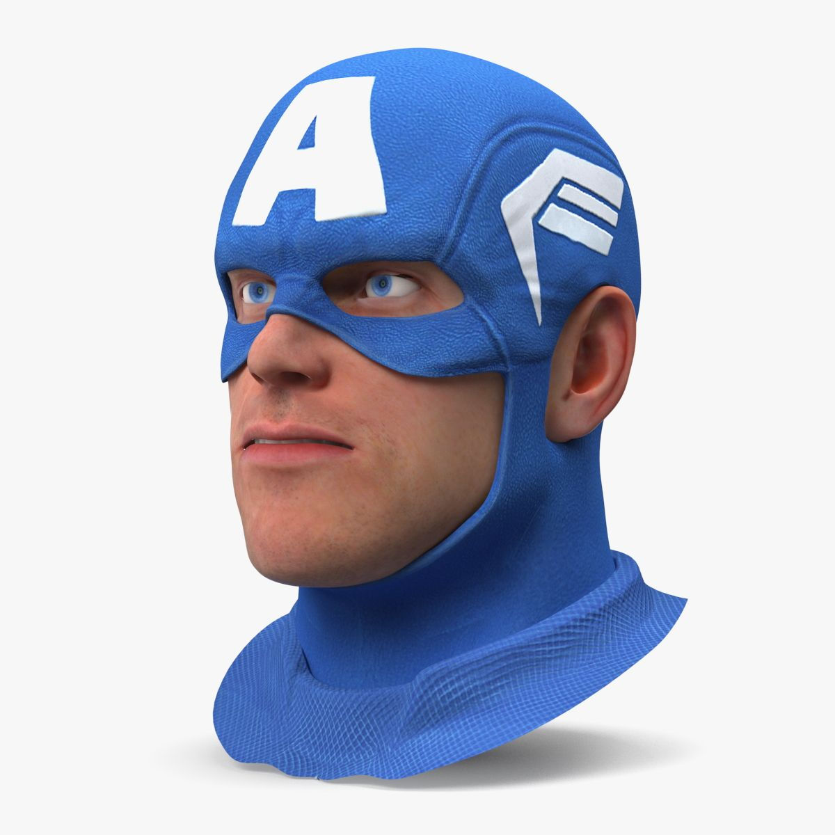 Wallpaper #XX02844Bnwiau_P6uQyL5 Cartoon Captain America Head 3D Model 69 3ds Blend C4d Fbx Max