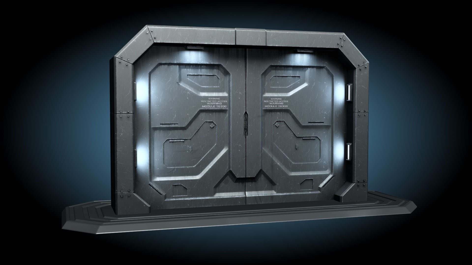 Wallpaper #NWegBpMBSpphPi3-J8JF369 Sci Fi Gate Door 3D Model 99 Obj Unknown Free3d