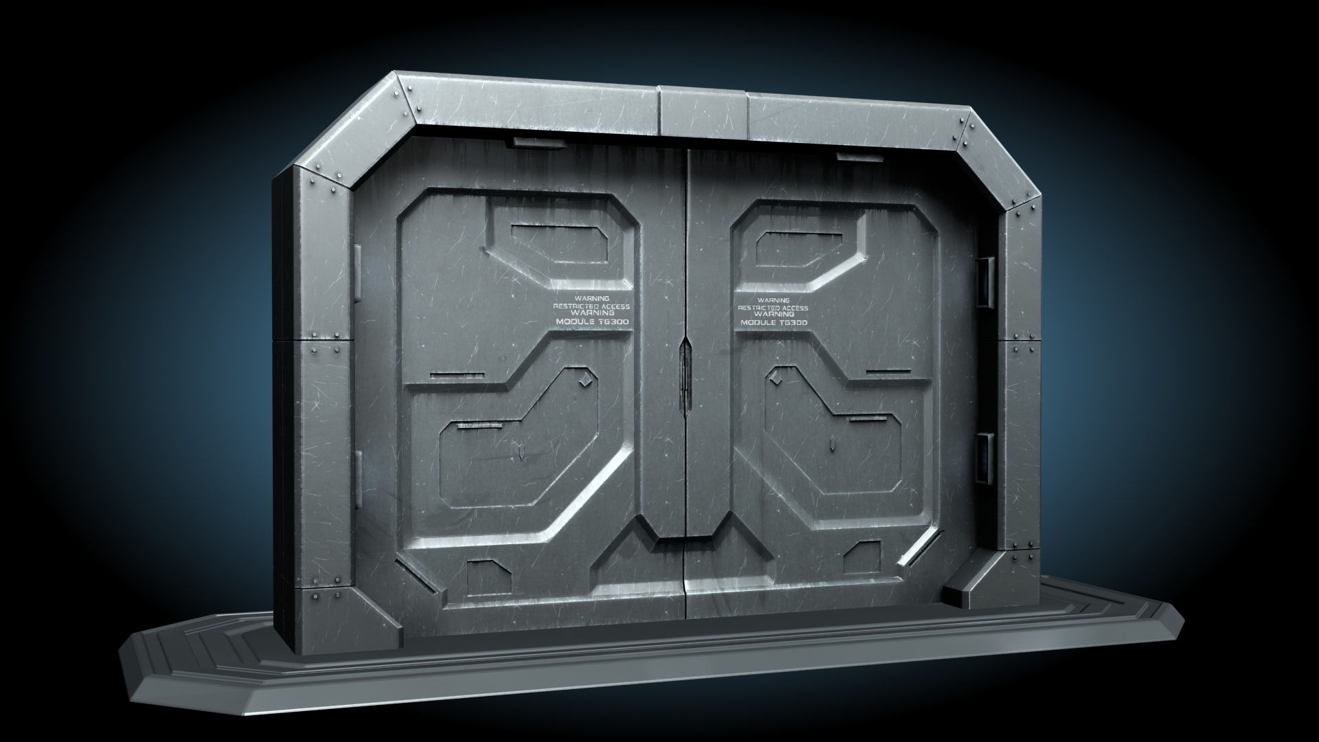 Wallpaper #NWegBpMBSpphPi3-J8JF381 Sci Fi Gate Door 3D Model 99 Obj Unknown Free3d