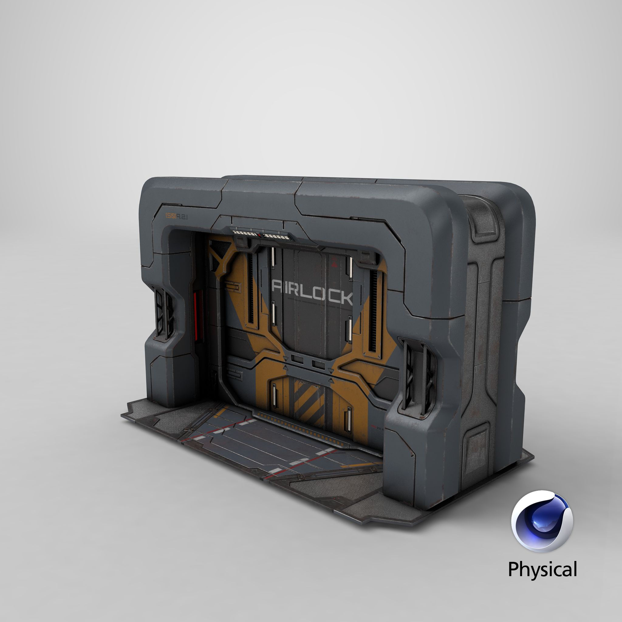 Wallpaper #NWegBpMBSpphPi3-J8JF178 Sci Fi Gate Door Game Ready Pbr 3D Model 69 Fbx Max Gltf Obj Ma