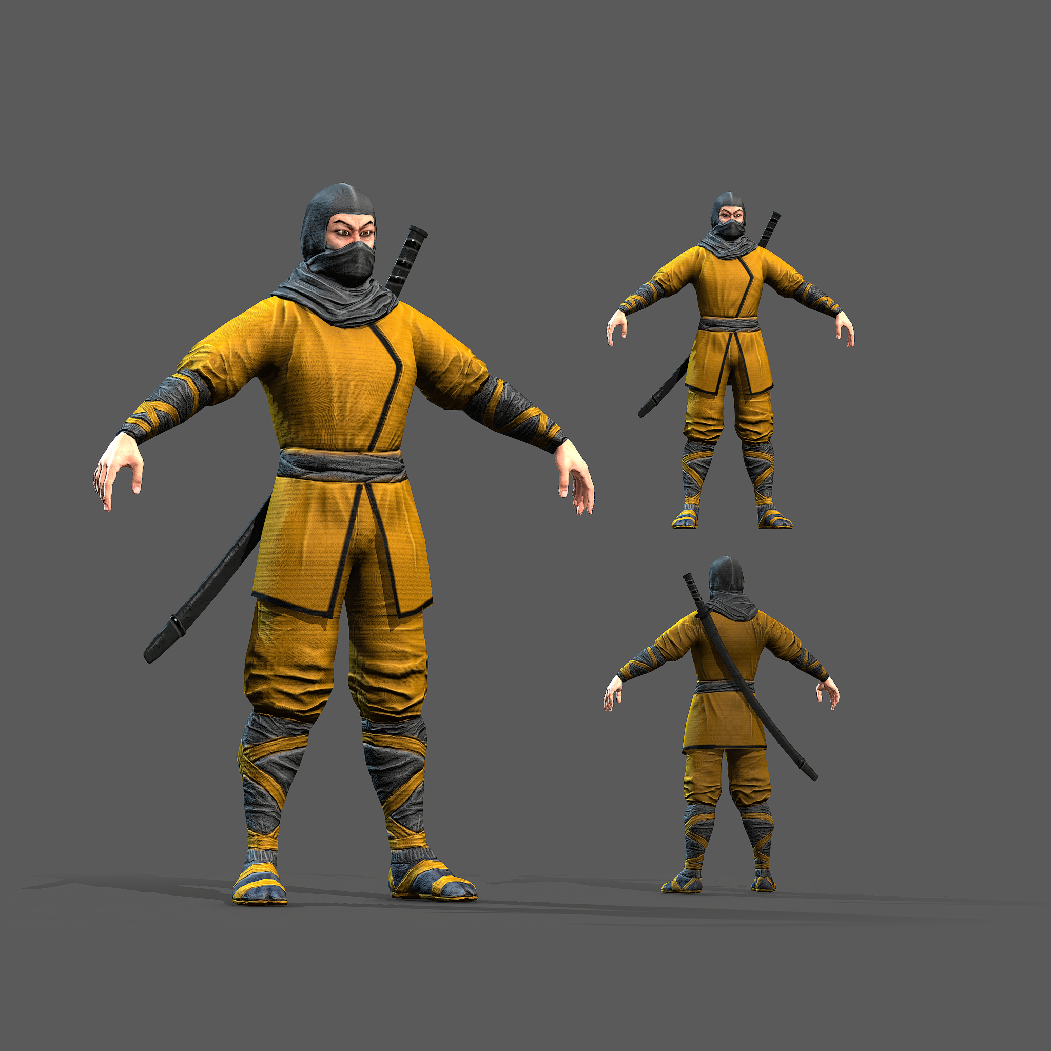 Wallpaper #om3IZ5cBycdYOYFTiW_164 Ninja Free 3D Model C4d Fbx Stl Free3d