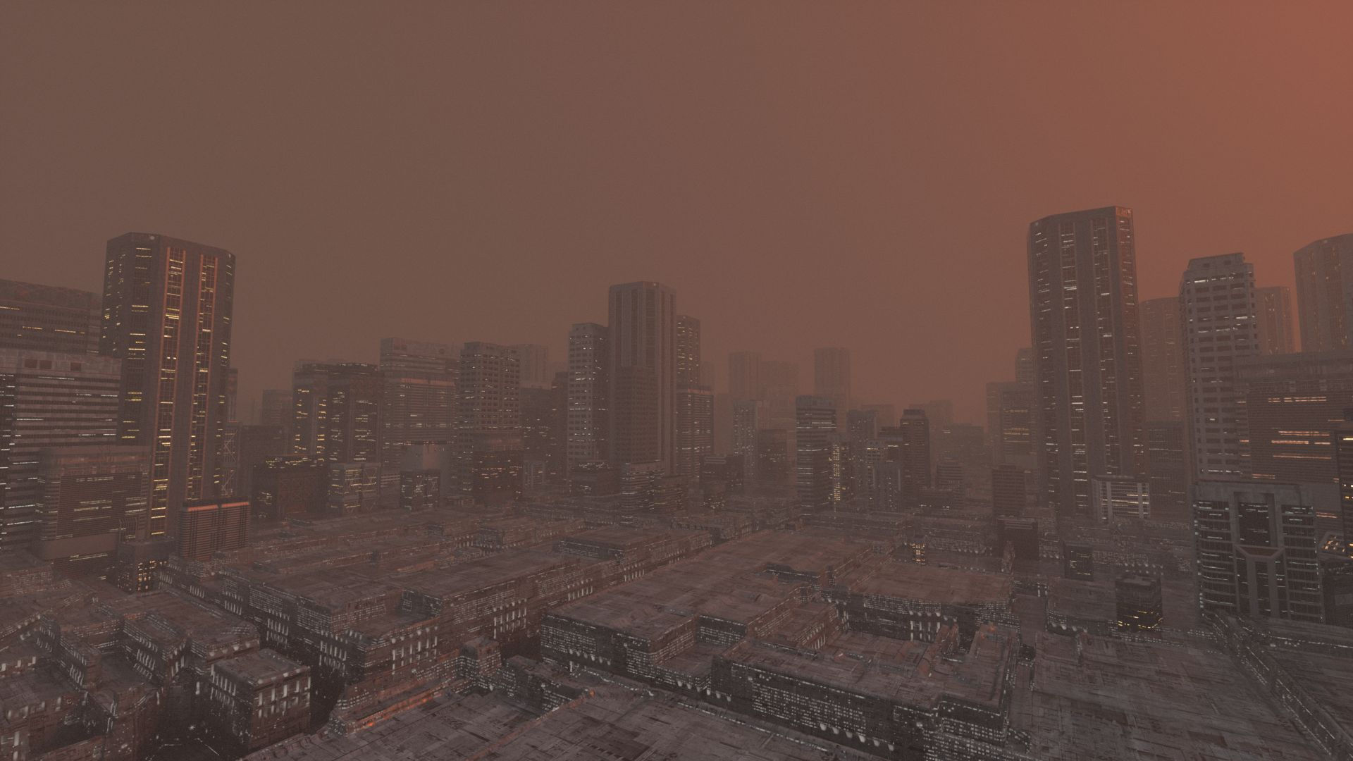 Wallpaper #nGgOHJMBSpphPi3-CSHM142 Sci Fi Cyberpunk City 3D Model 250 C4d 3ds Fbx Obj Free3d
