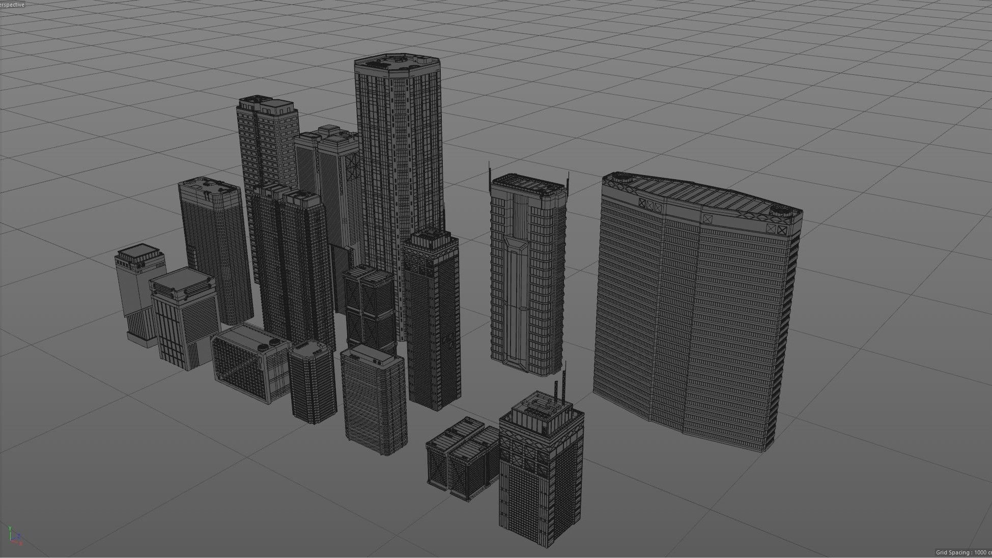 Wallpaper #nGgOHJMBSpphPi3-CSHM101 Sci Fi Cyberpunk City 3D Model 250 C4d 3ds Fbx Obj Free3d