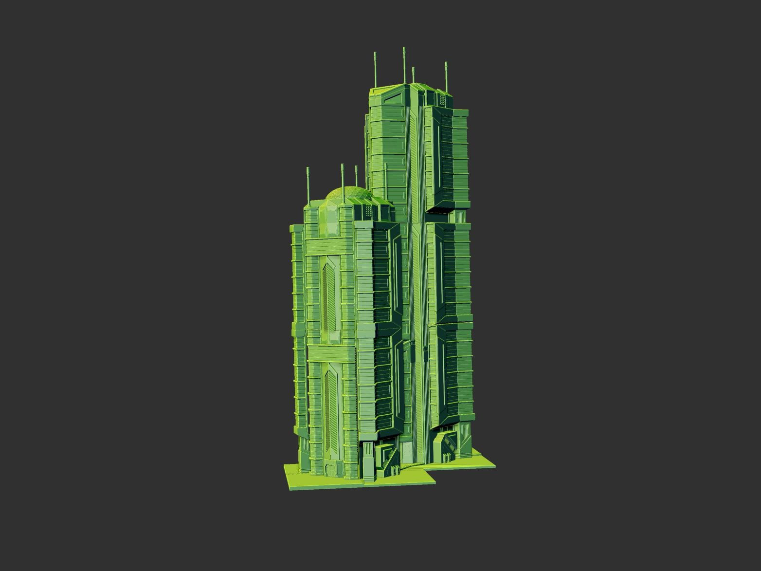 Wallpaper #sGf07JIBSpphPi3-g1XU115 Sci Fi Building Pack 10 3D Model 149 Max Fbx Obj Free3d