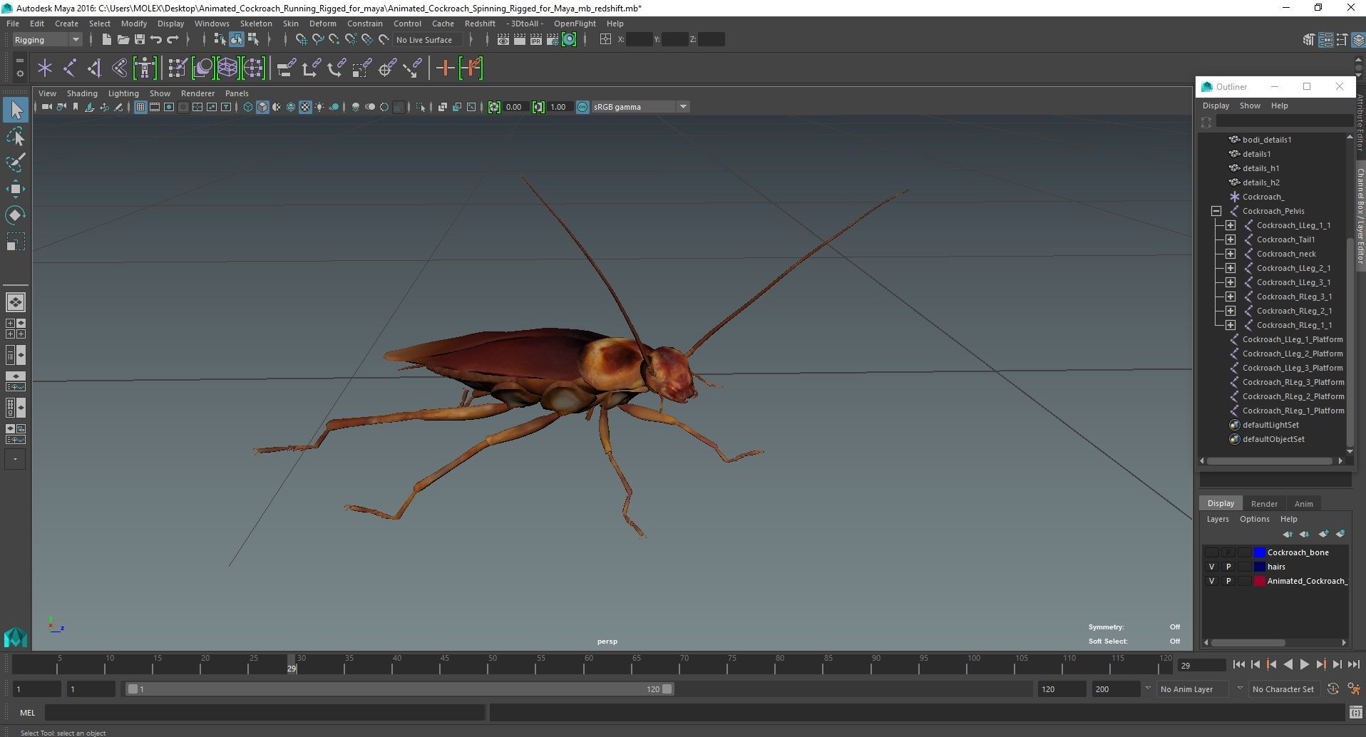 Wallpaper #SWdXCpMBSpphPi3-q9Qk241 Animated Cockroach Running Rigged for Maya 3D Model 149 Ma Free3d