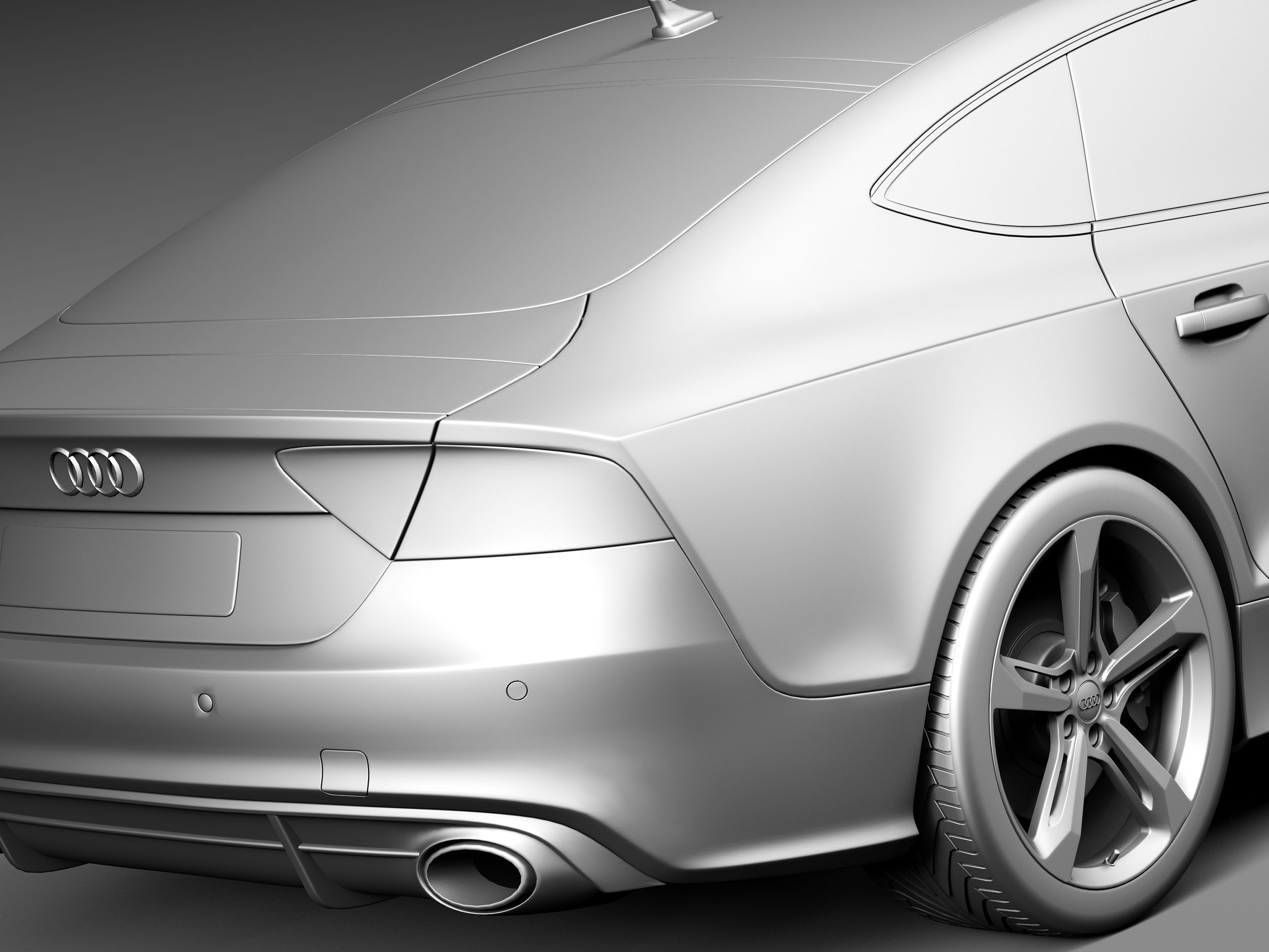 Wallpaper #a2hMGZMBSpphPi3-wBaV327 Audi Rs7 2014 3D Model 129 3ds C4d Max Obj Fbx Lwo Free3d